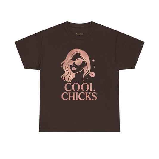 COOL CHICKS T-Shirt – Lässiger Vintage-Look mit Statement