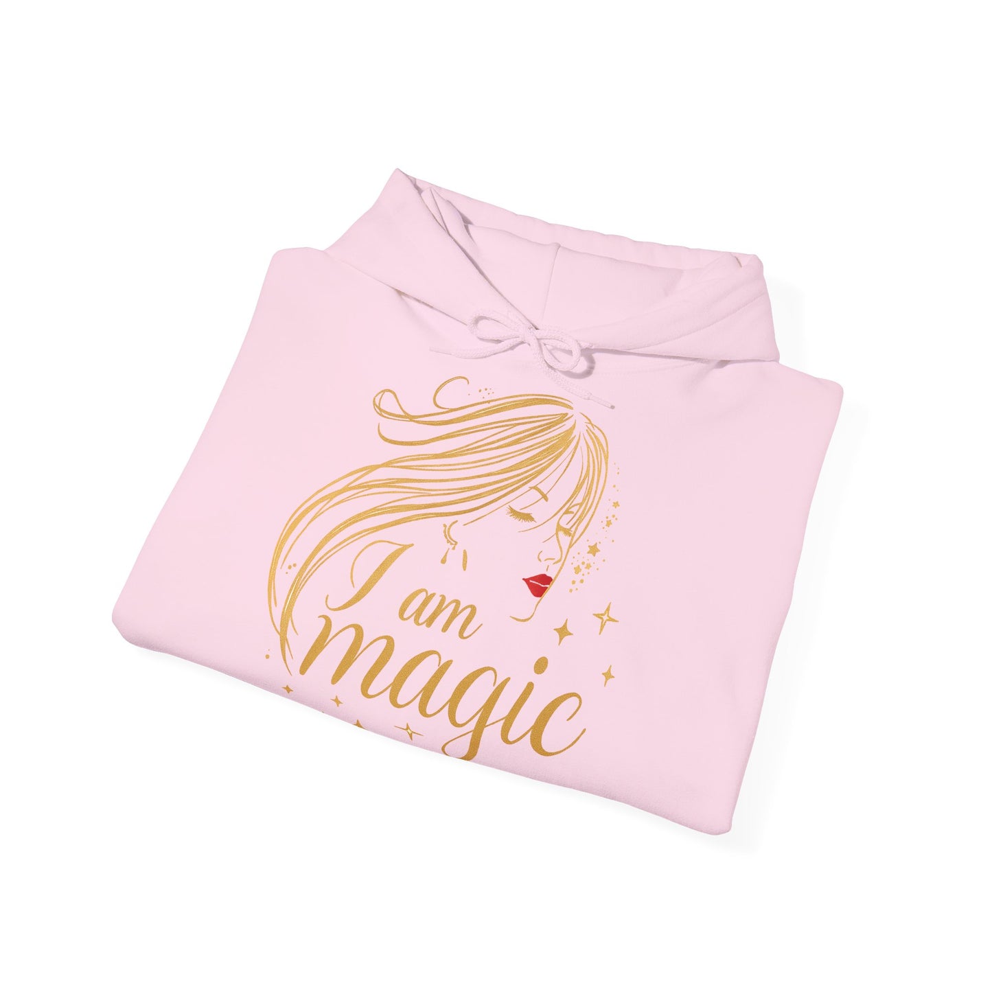 „I Am Magic“ Hoodie – Femininer Premium Kapuzenpullover mit goldener Illustration
