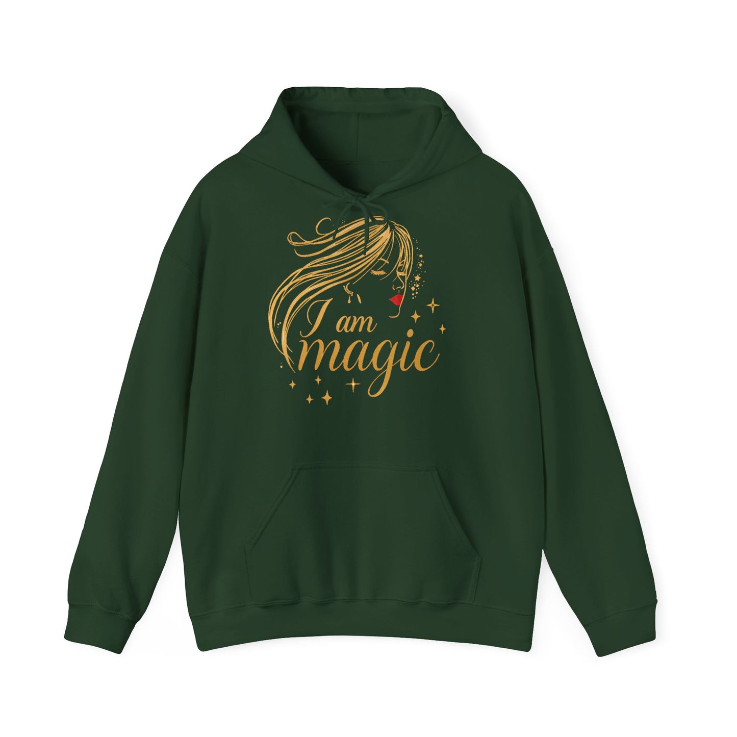 „I Am Magic“ Hoodie – Femininer Premium Kapuzenpullover mit goldener Illustration