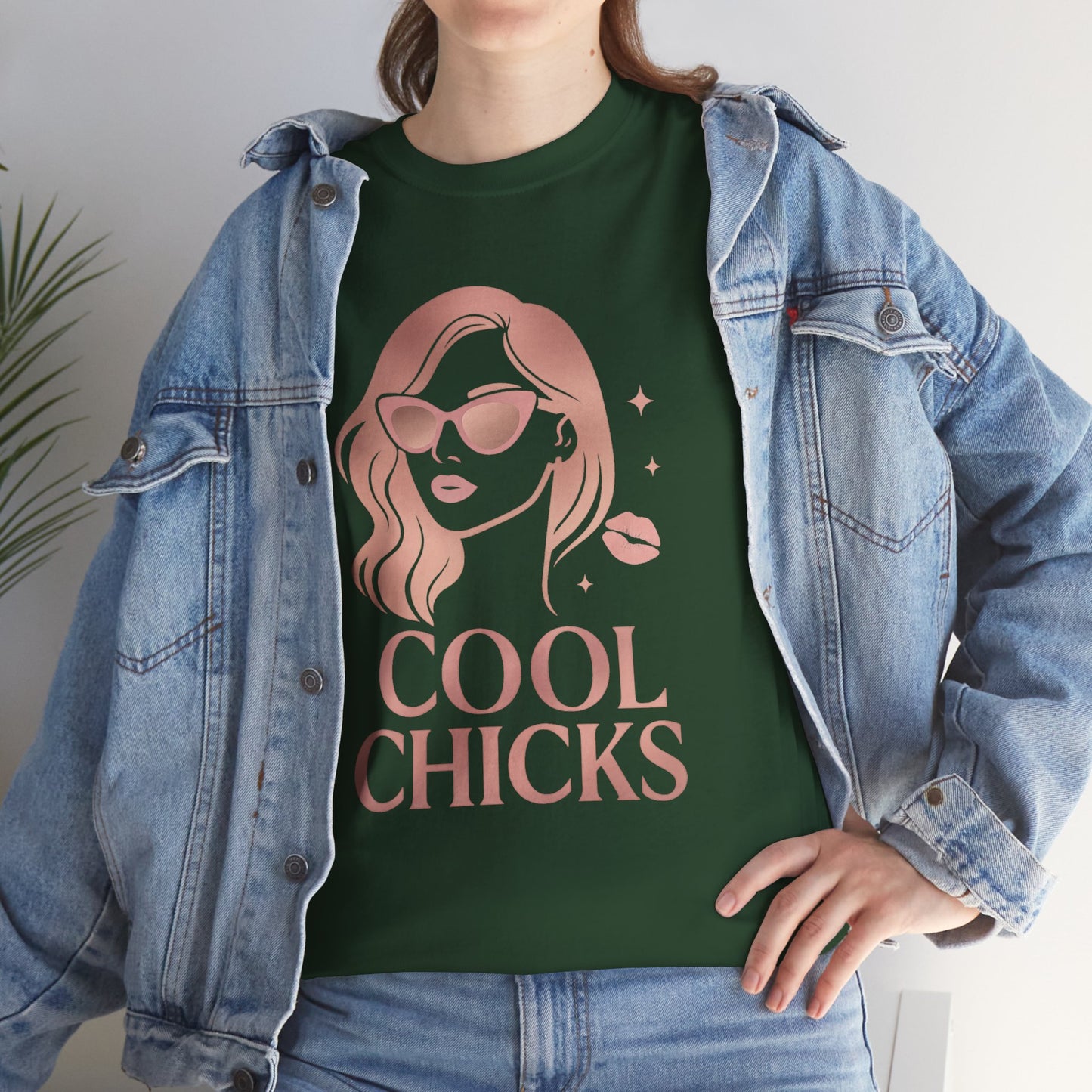 COOL CHICKS T-Shirt – Lässiger Vintage-Look mit Statement