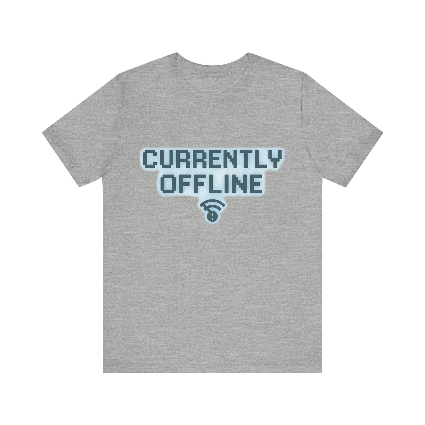 Casual Unisex Tee - Currently Offline Graphic Shirt