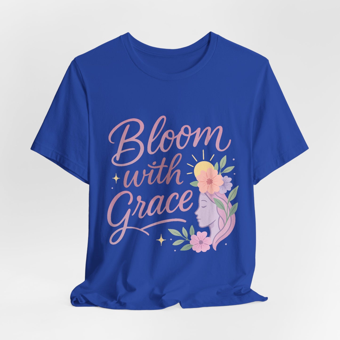 Bloom with Grace –  Unisex Jersey Short Sleeve Tee