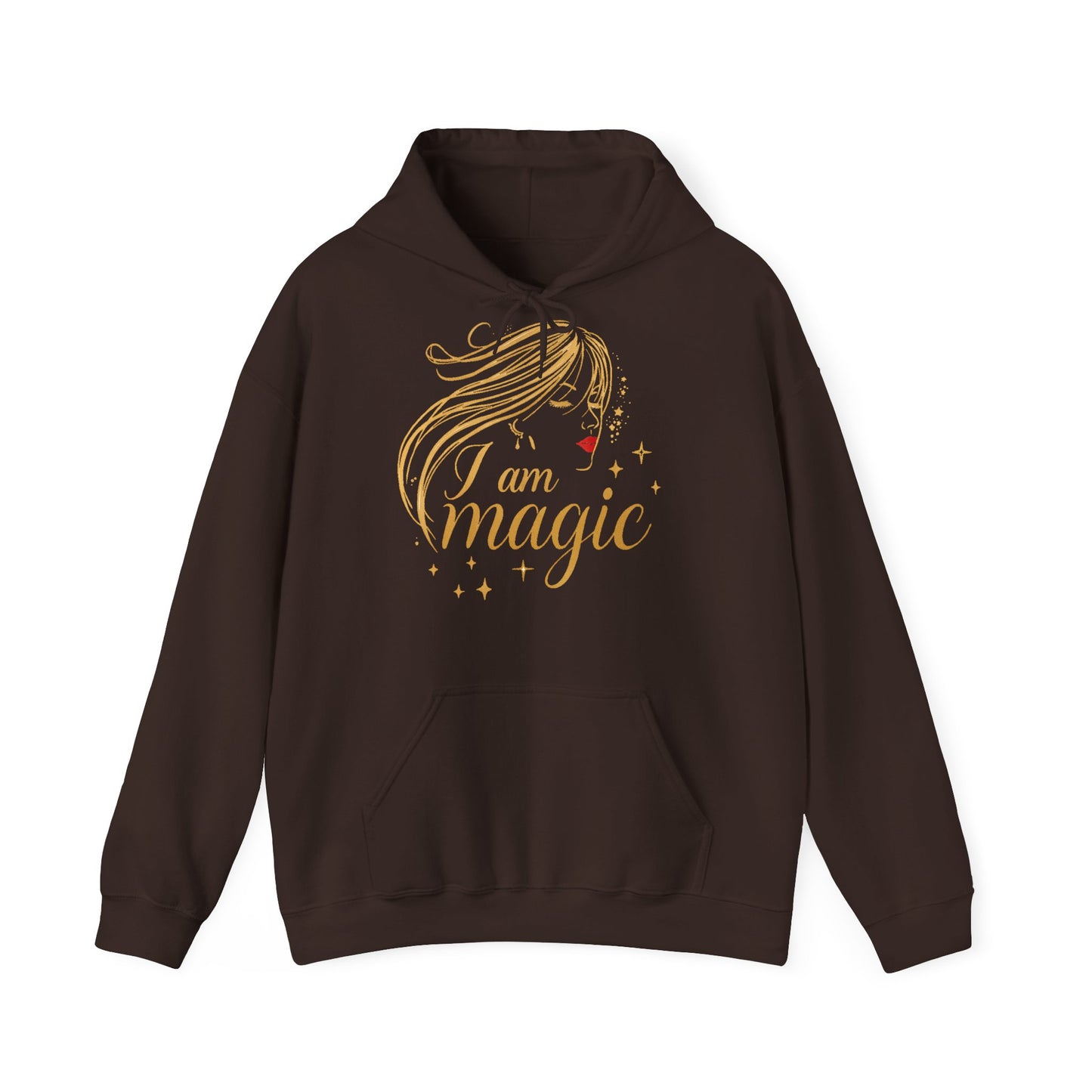 „I Am Magic“ Hoodie – Femininer Premium Kapuzenpullover mit goldener Illustration