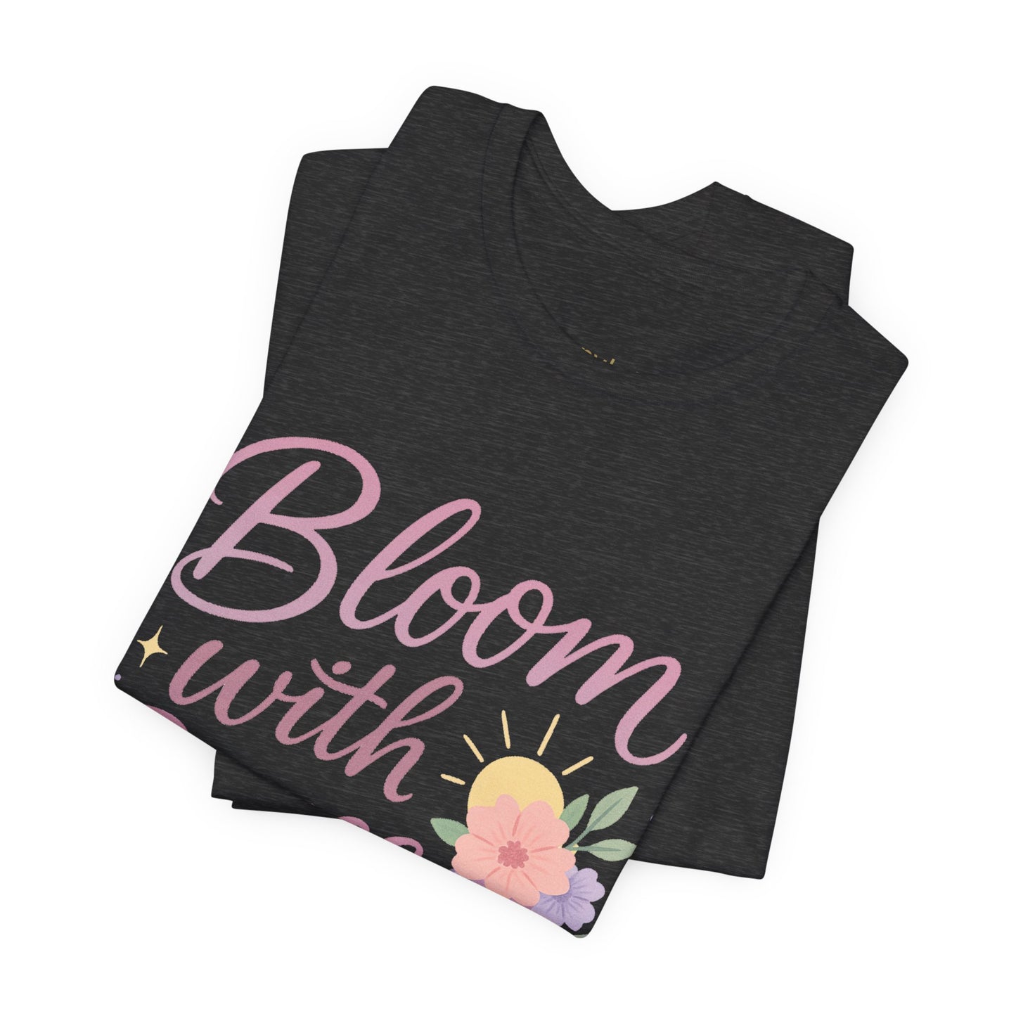 Bloom with Grace –  Unisex Jersey Short Sleeve Tee