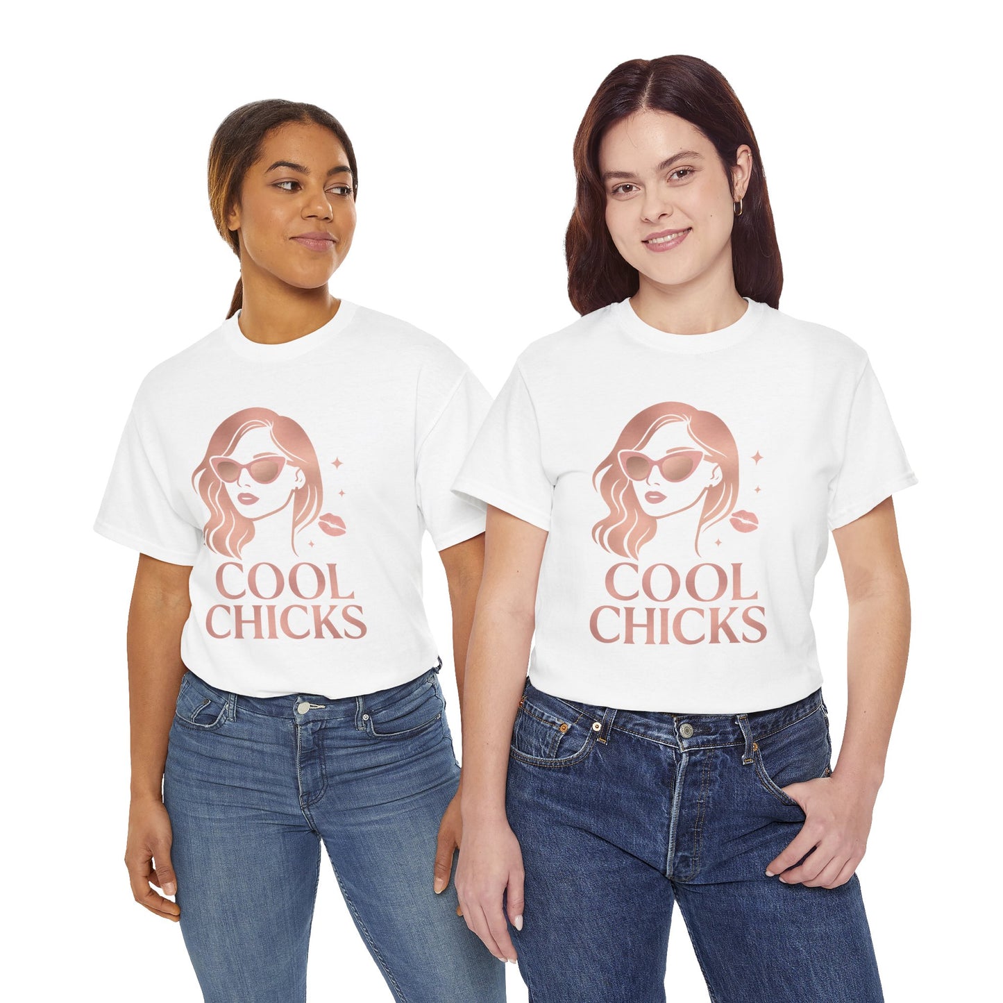 COOL CHICKS T-Shirt – Lässiger Vintage-Look mit Statement