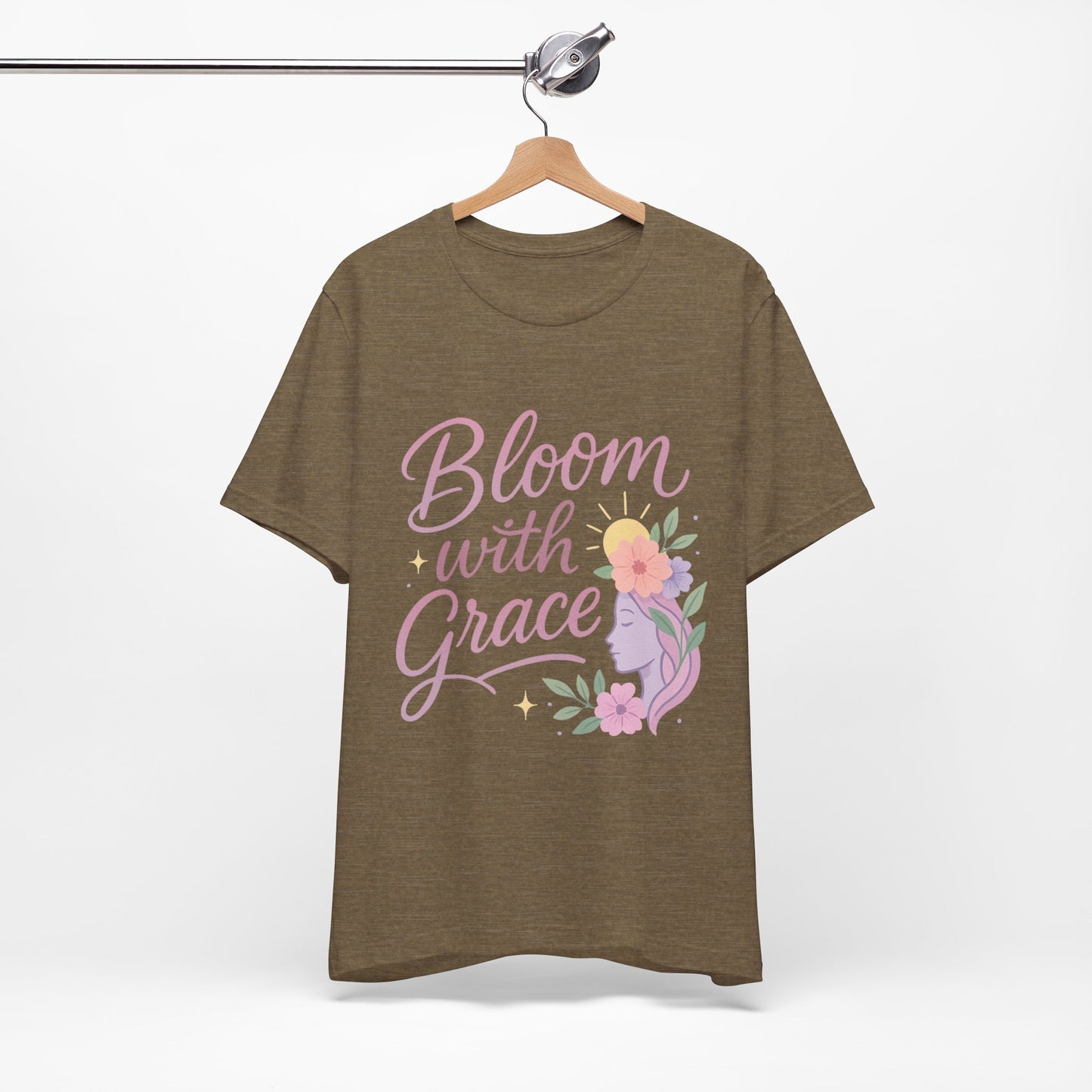 Bloom with Grace –  Unisex Jersey Short Sleeve Tee