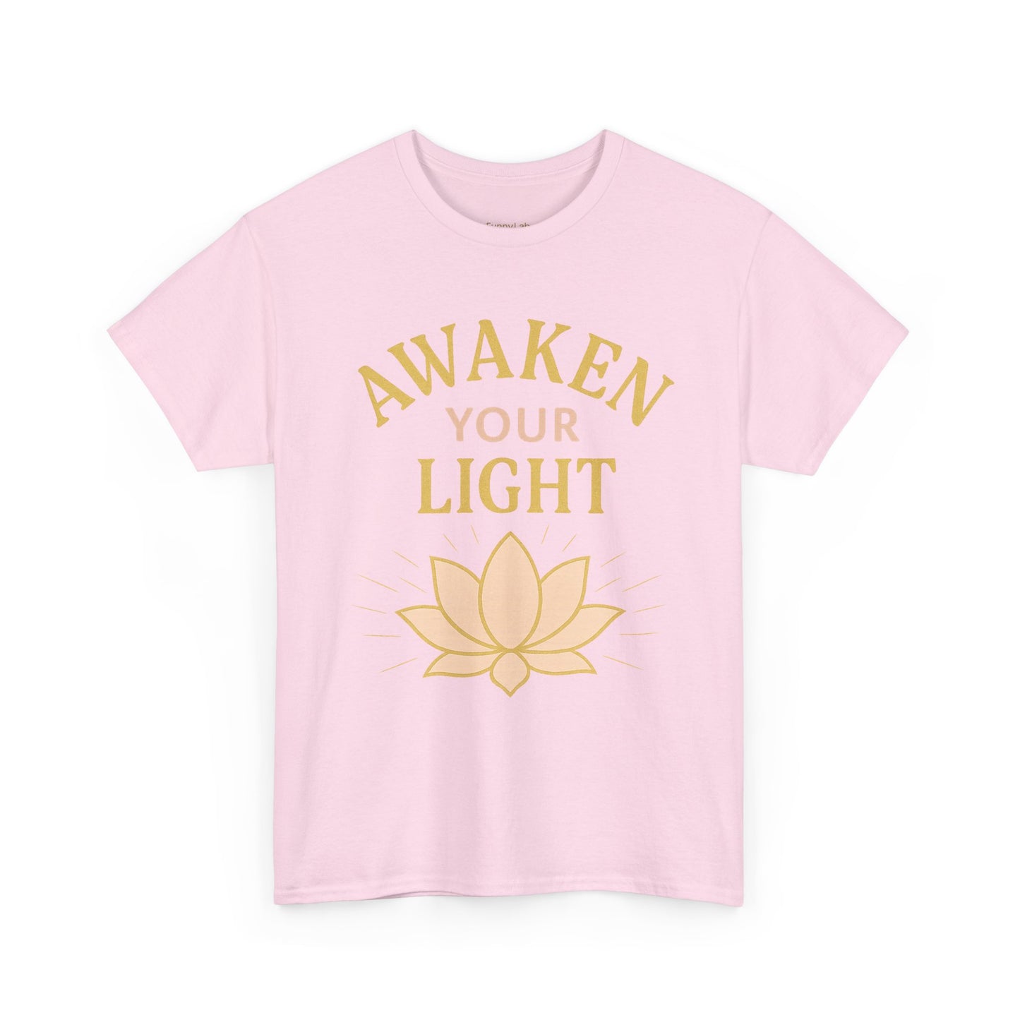 Awaken Your Light Unisex Tee - Inspirational Cotton Shirt for Mindfulness and Yoga