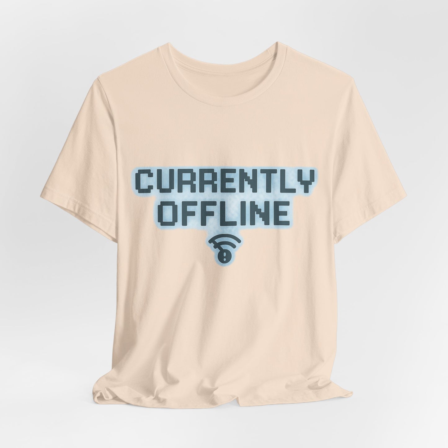 Casual Unisex Tee - Currently Offline Graphic Shirt