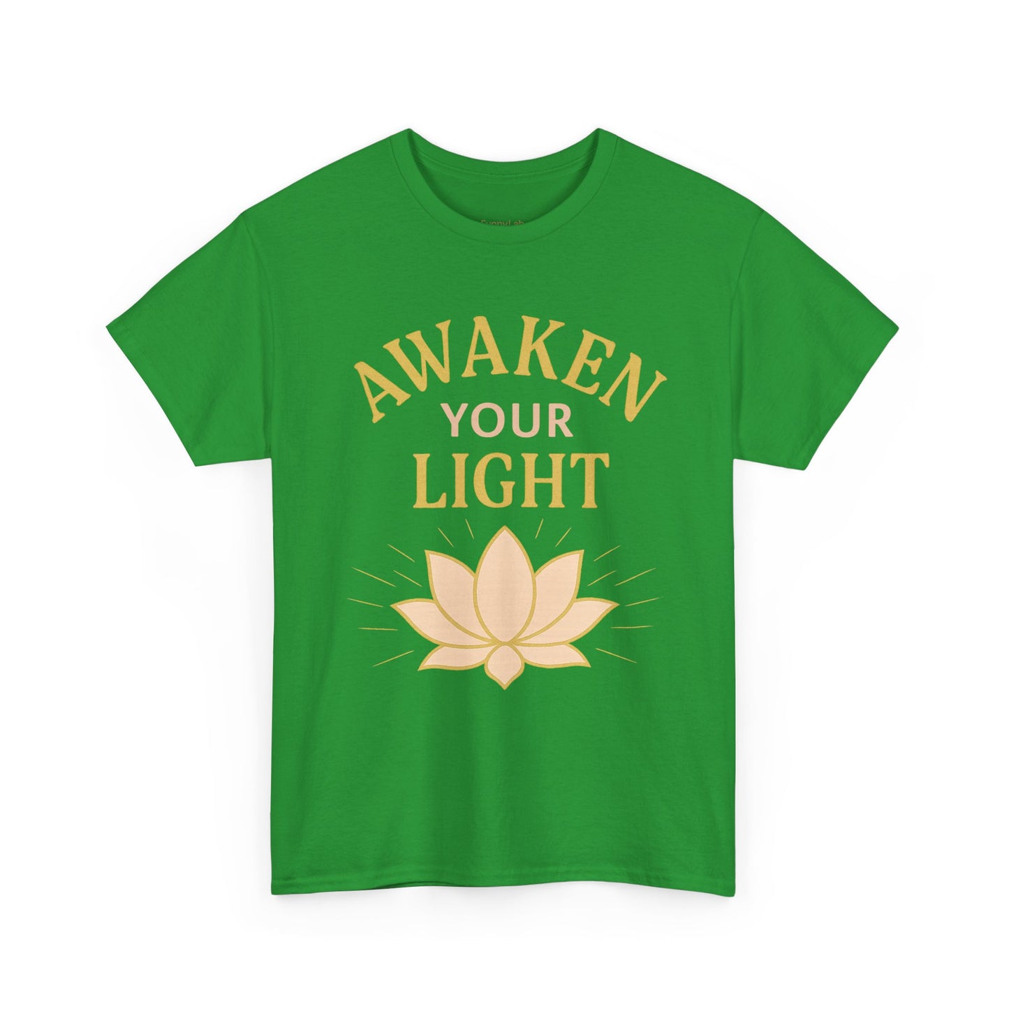 Awaken Your Light Unisex Tee - Inspirational Cotton Shirt for Mindfulness and Yoga