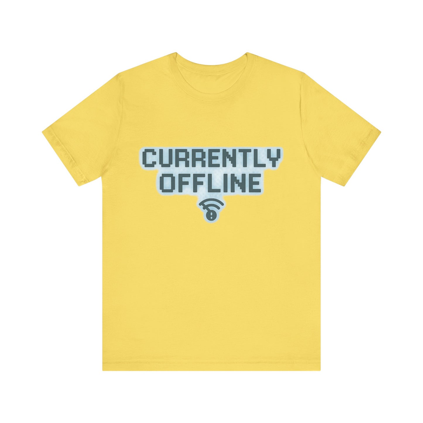 Casual Unisex Tee - Currently Offline Graphic Shirt