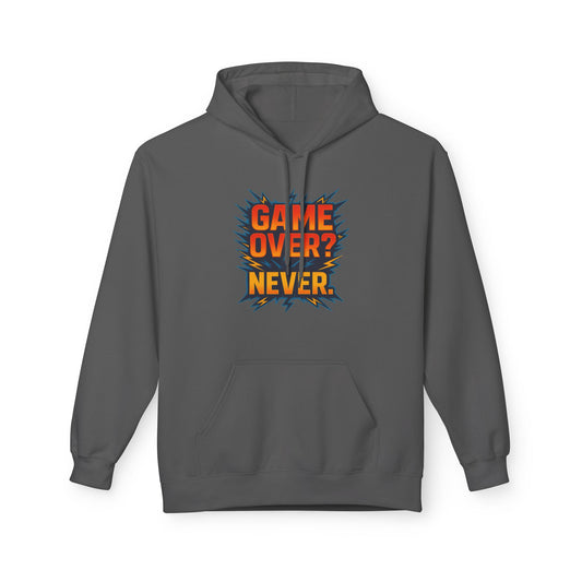 Game Over? Never! Unisex Midweight Fleece Hoodie