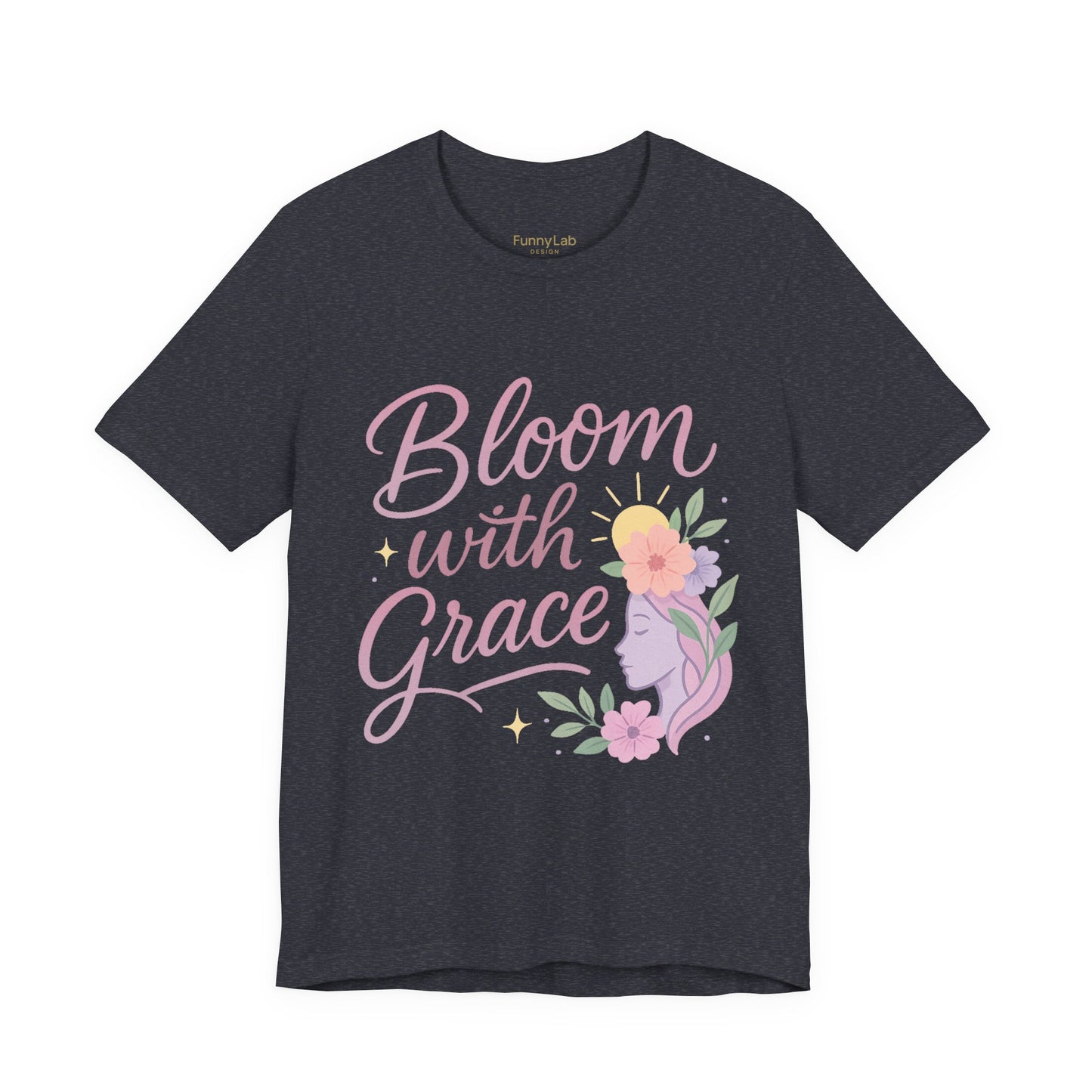 Bloom with Grace –  Unisex Jersey Short Sleeve Tee