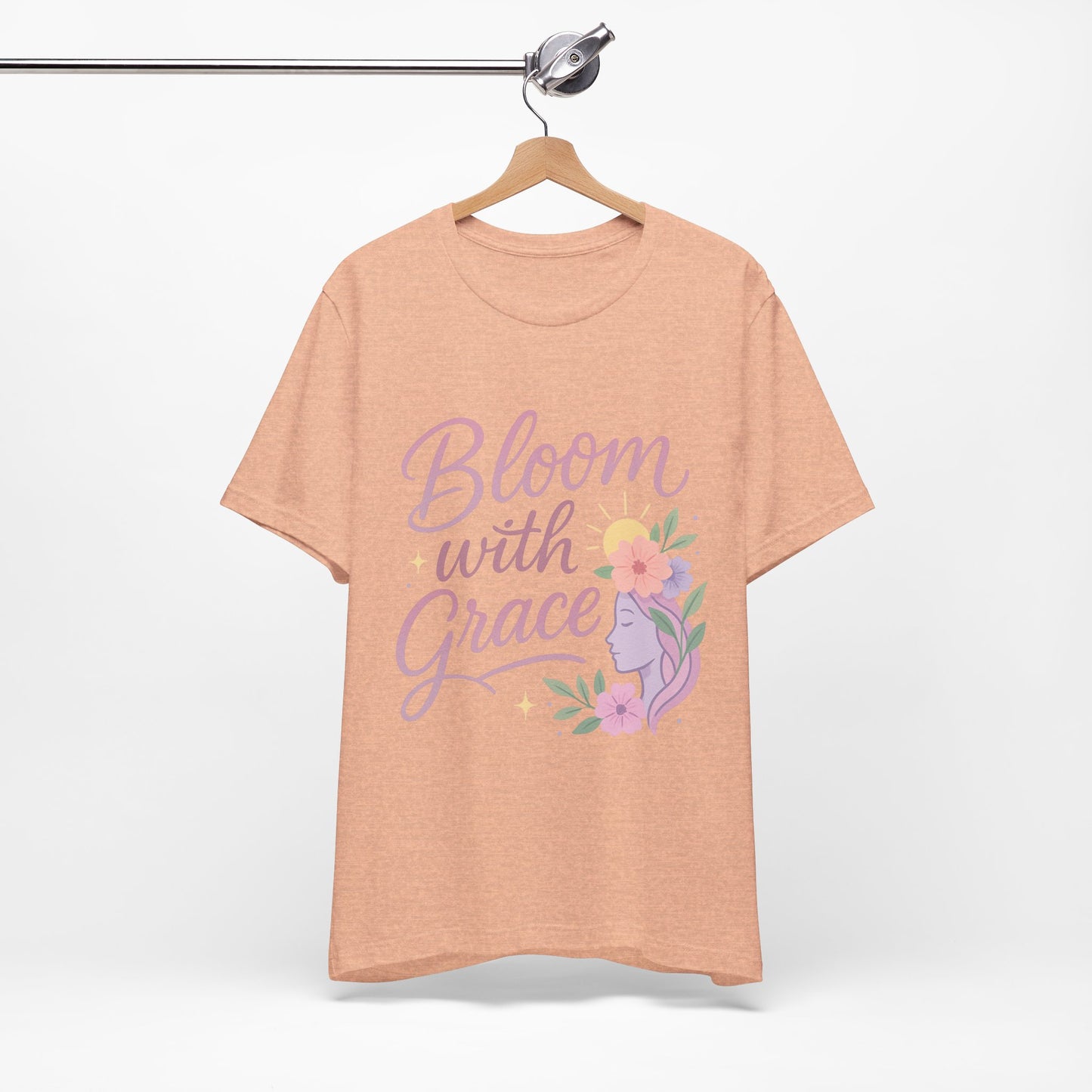 Bloom with Grace –  Unisex Jersey Short Sleeve Tee