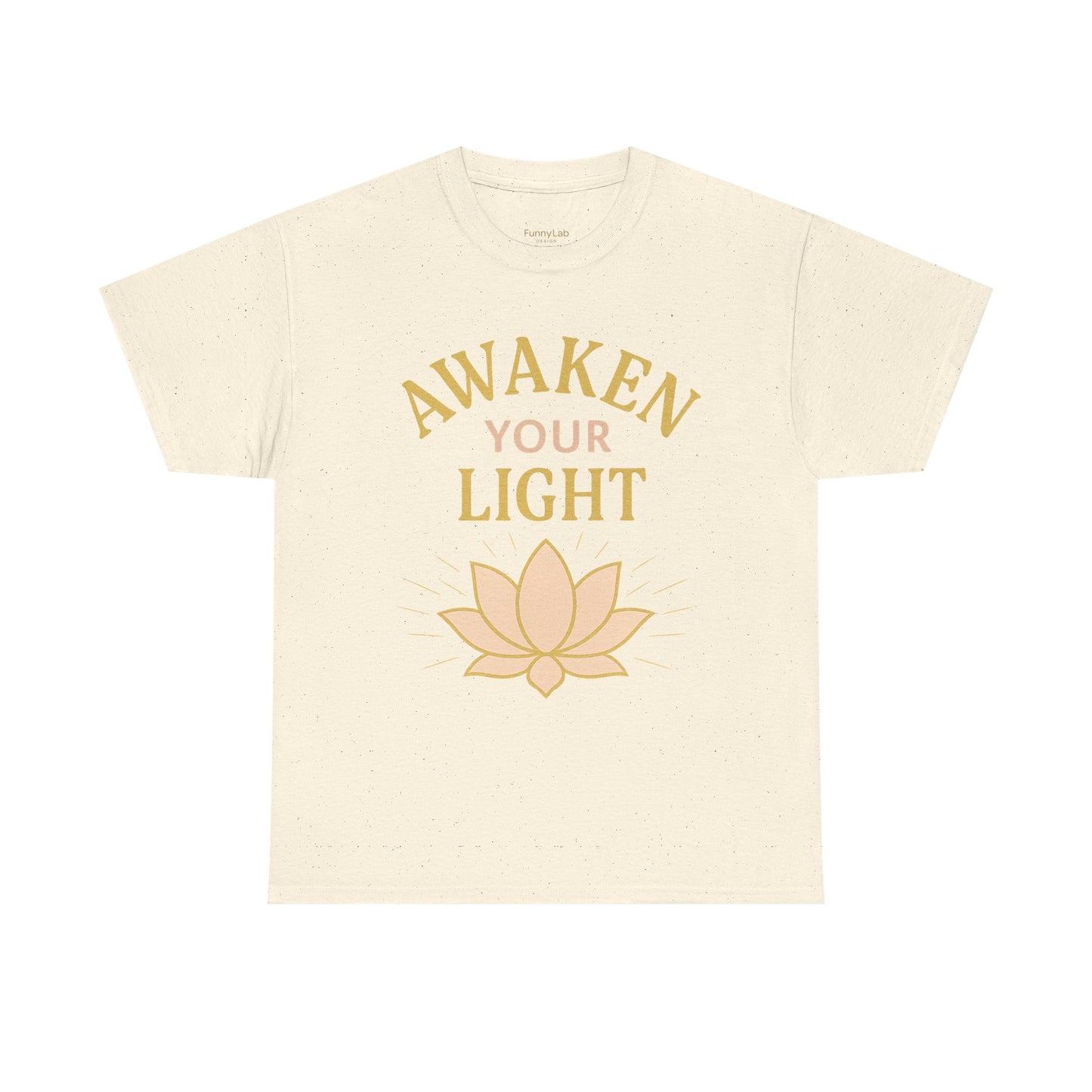 Awaken Your Light Unisex Tee - Inspirational Cotton Shirt for Mindfulness and Yoga