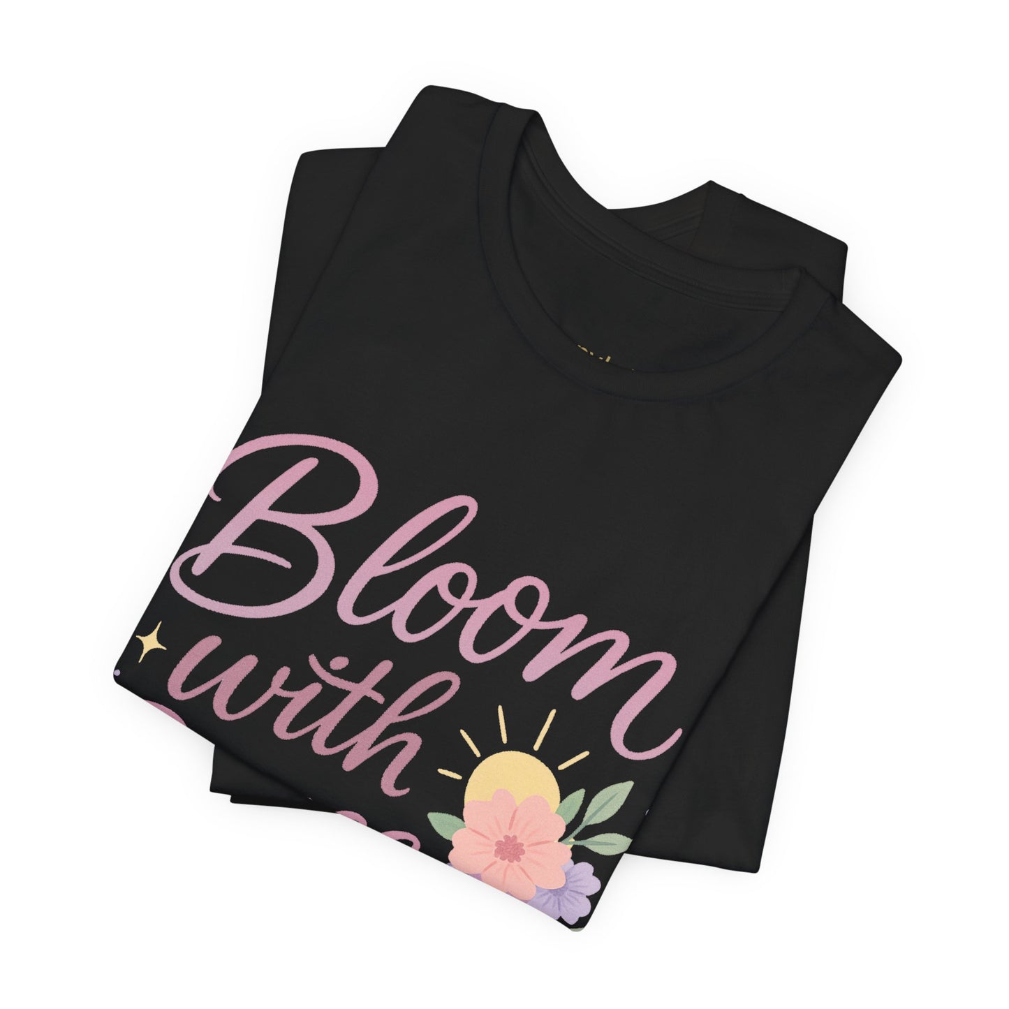Bloom with Grace –  Unisex Jersey Short Sleeve Tee