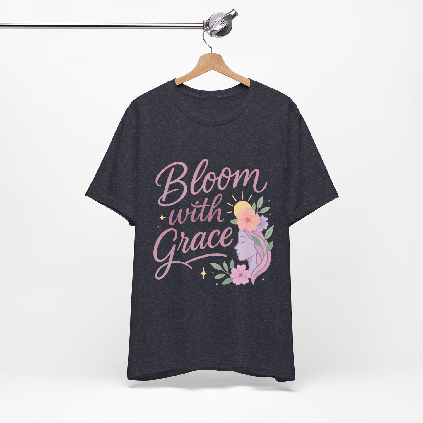 Bloom with Grace –  Unisex Jersey Short Sleeve Tee