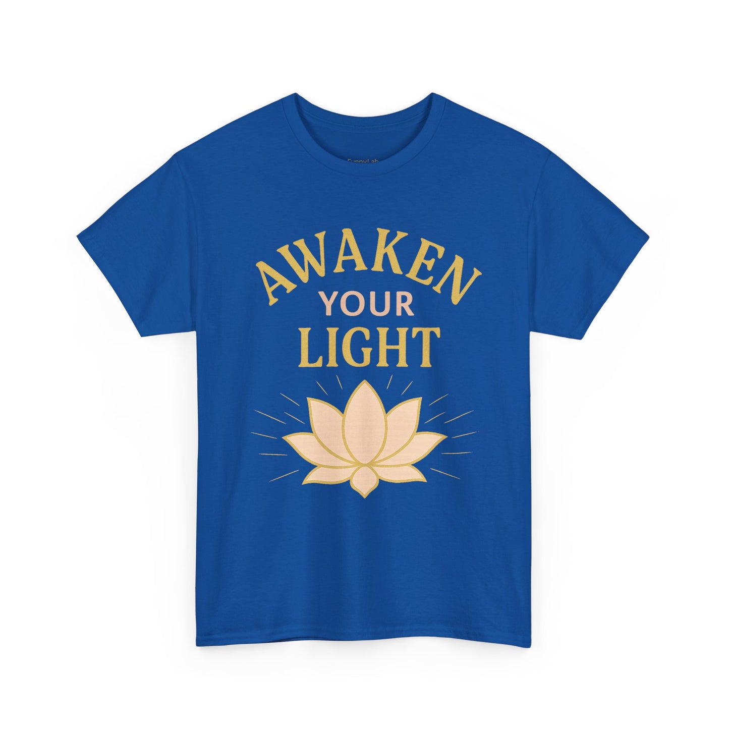 Awaken Your Light Unisex Tee - Inspirational Cotton Shirt for Mindfulness and Yoga
