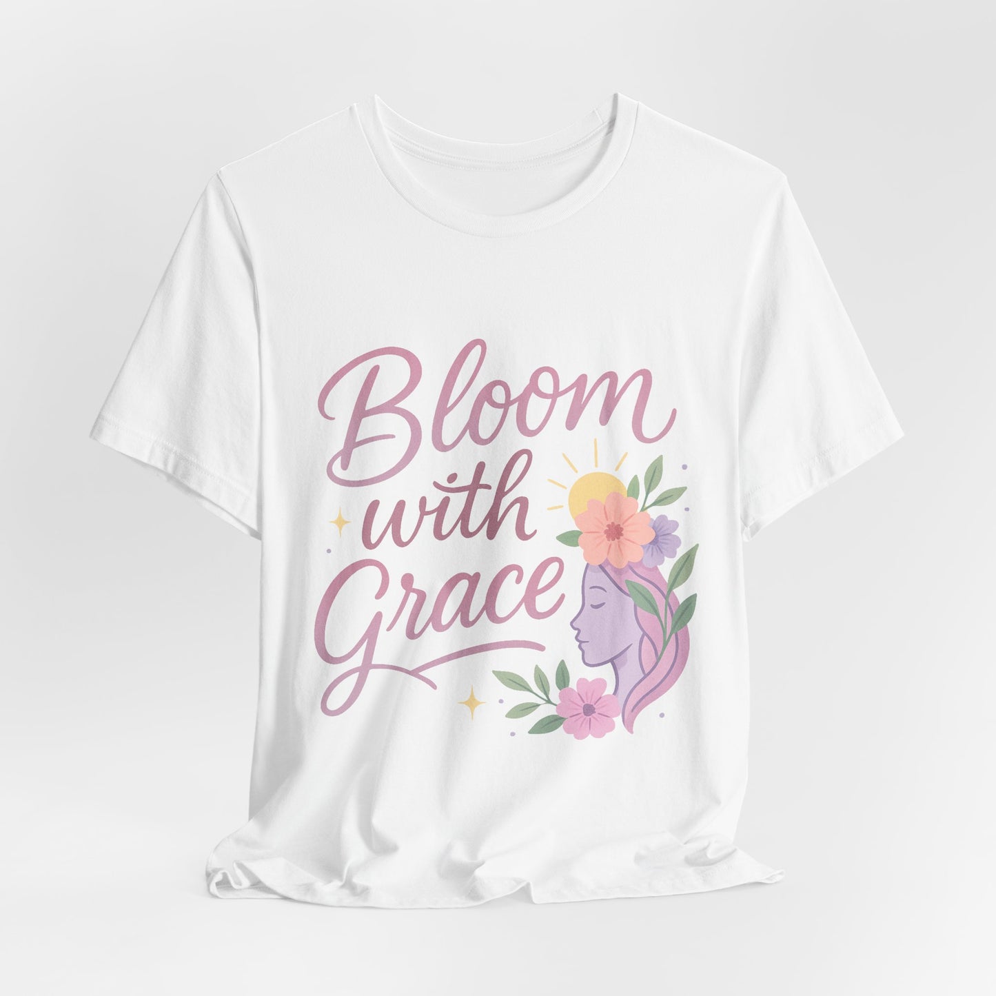 Bloom with Grace –  Unisex Jersey Short Sleeve Tee