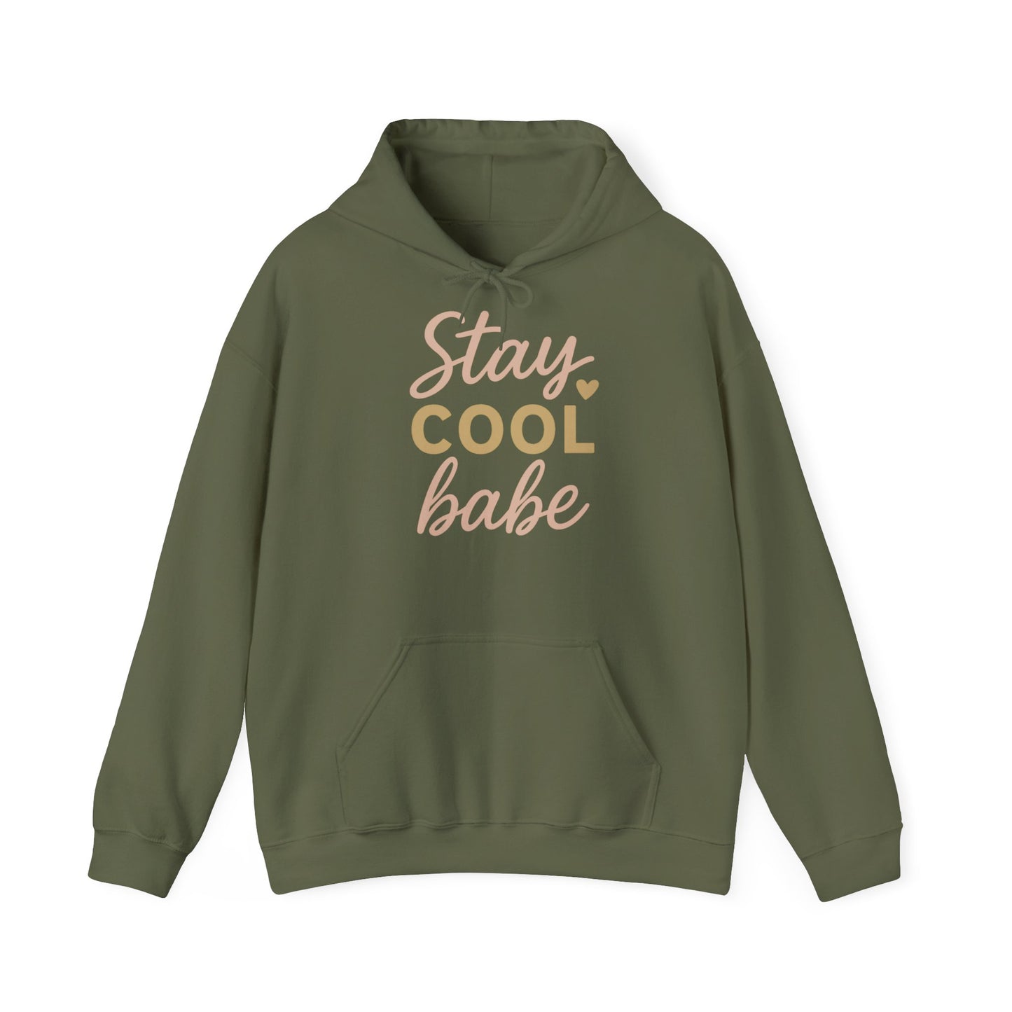 Stay Cool Babe Hoodie — Cute Pastel Graphic Pullover