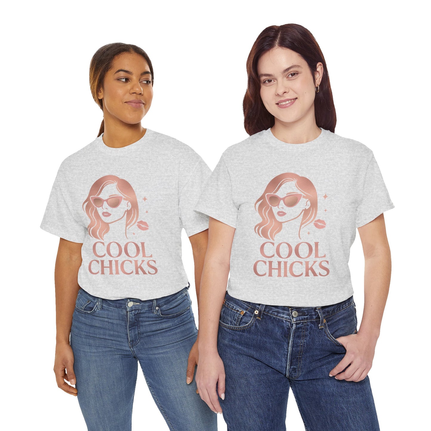 COOL CHICKS T-Shirt – Lässiger Vintage-Look mit Statement