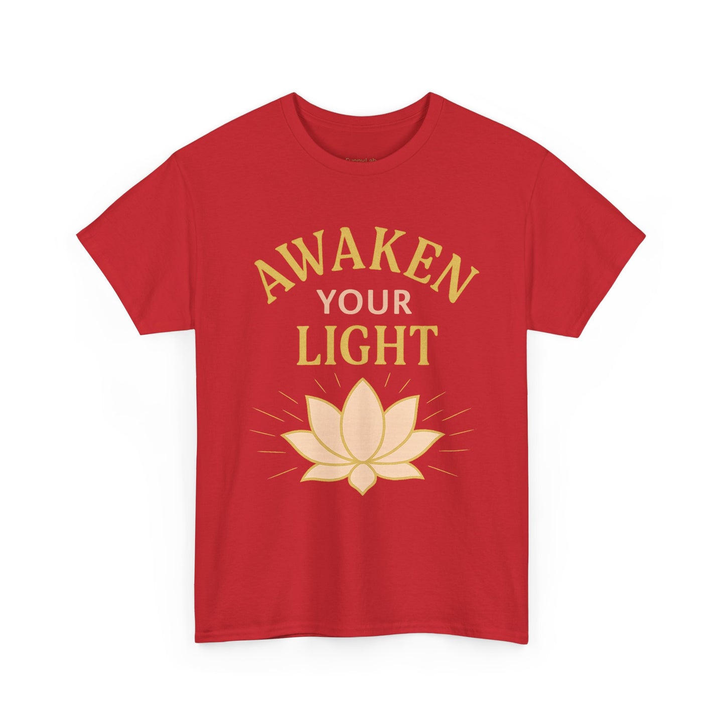 Awaken Your Light Unisex Tee - Inspirational Cotton Shirt for Mindfulness and Yoga