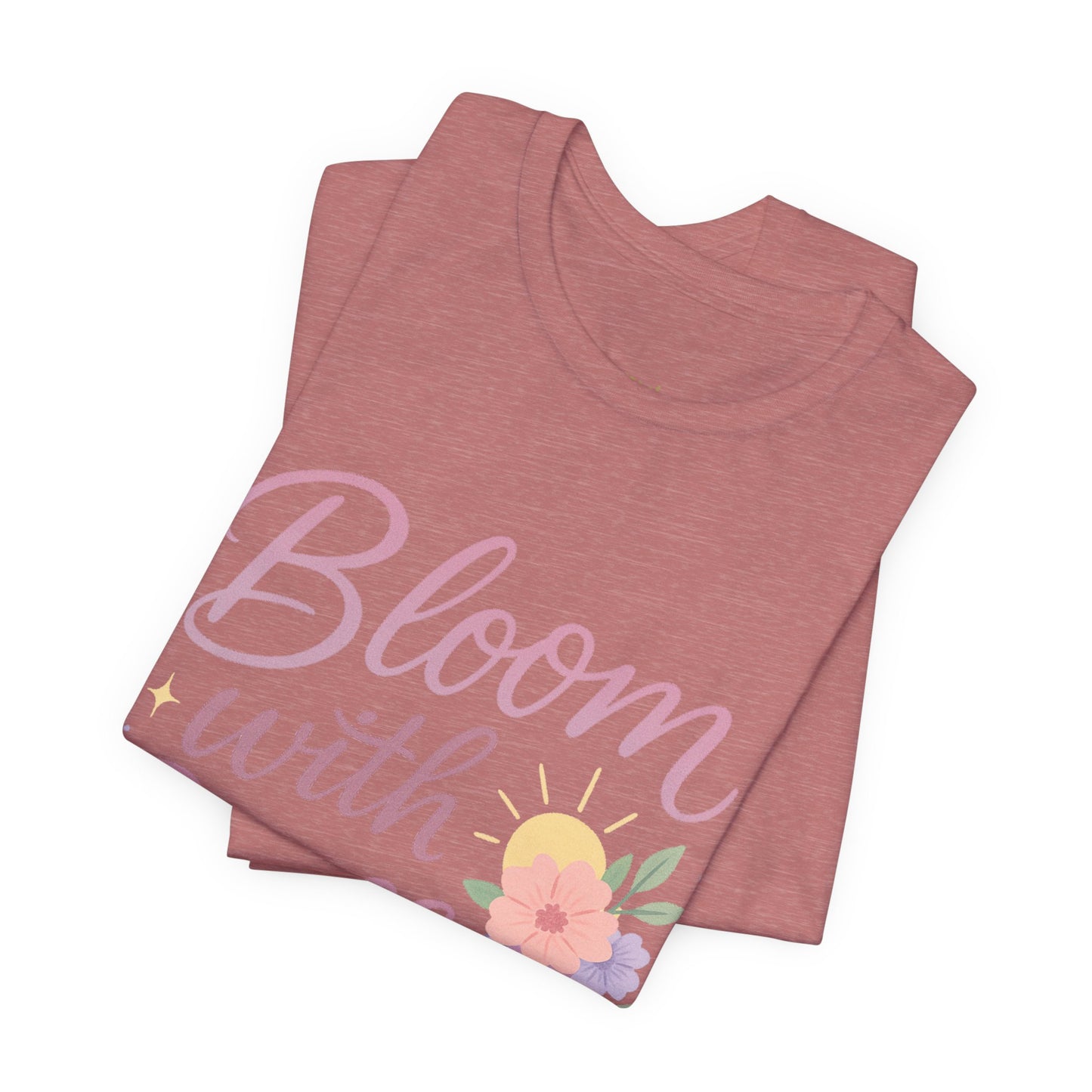 Bloom with Grace –  Unisex Jersey Short Sleeve Tee