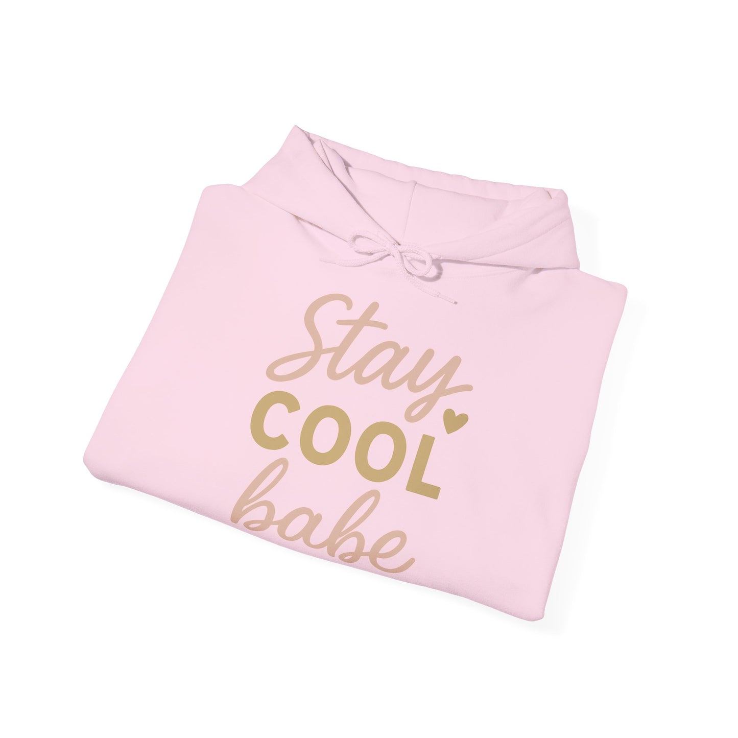 Stay Cool Babe Hoodie — Cute Pastel Graphic Pullover