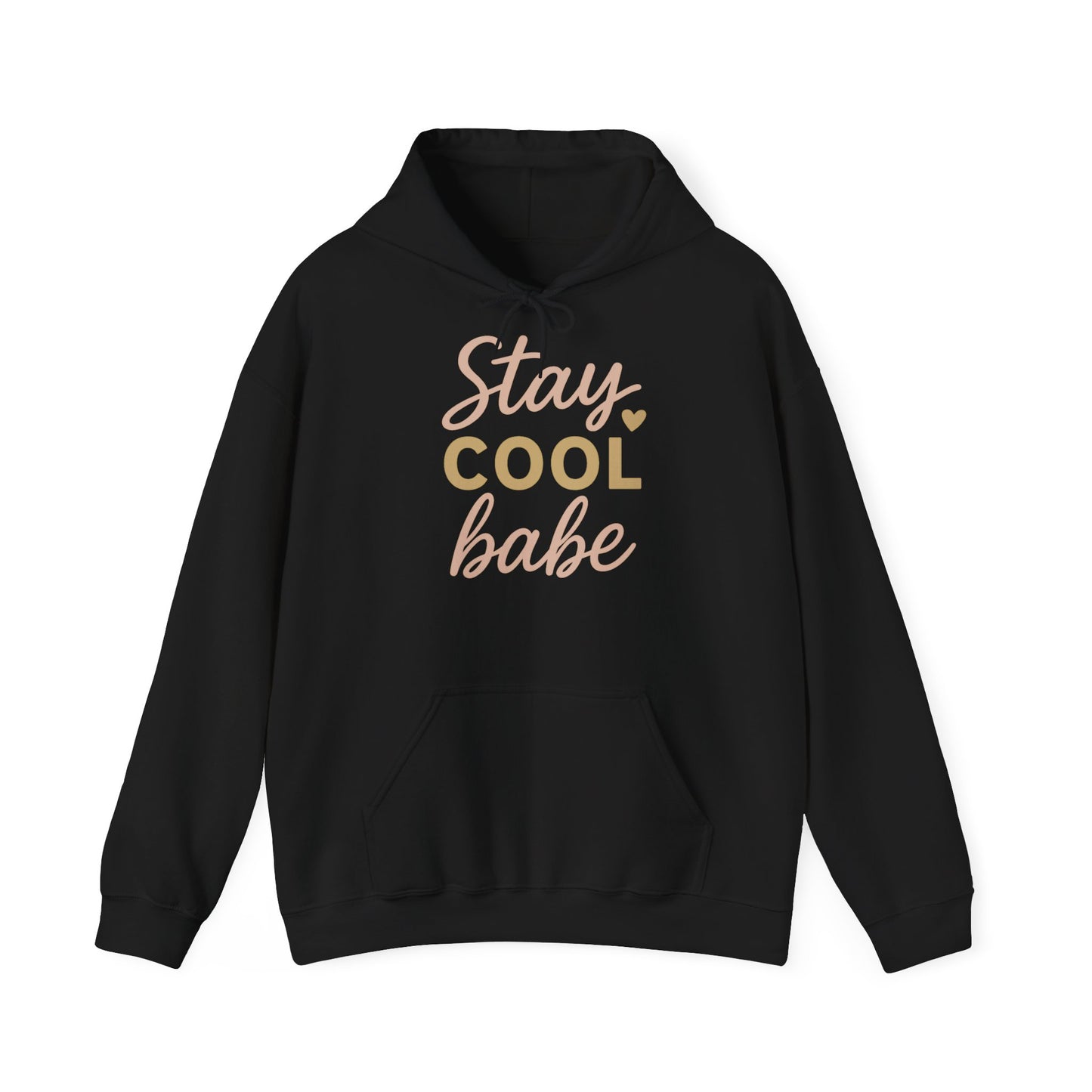 Stay Cool Babe Hoodie — Cute Pastel Graphic Pullover