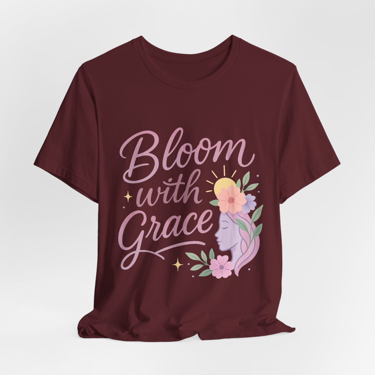 Bloom with Grace –  Unisex Jersey Short Sleeve Tee