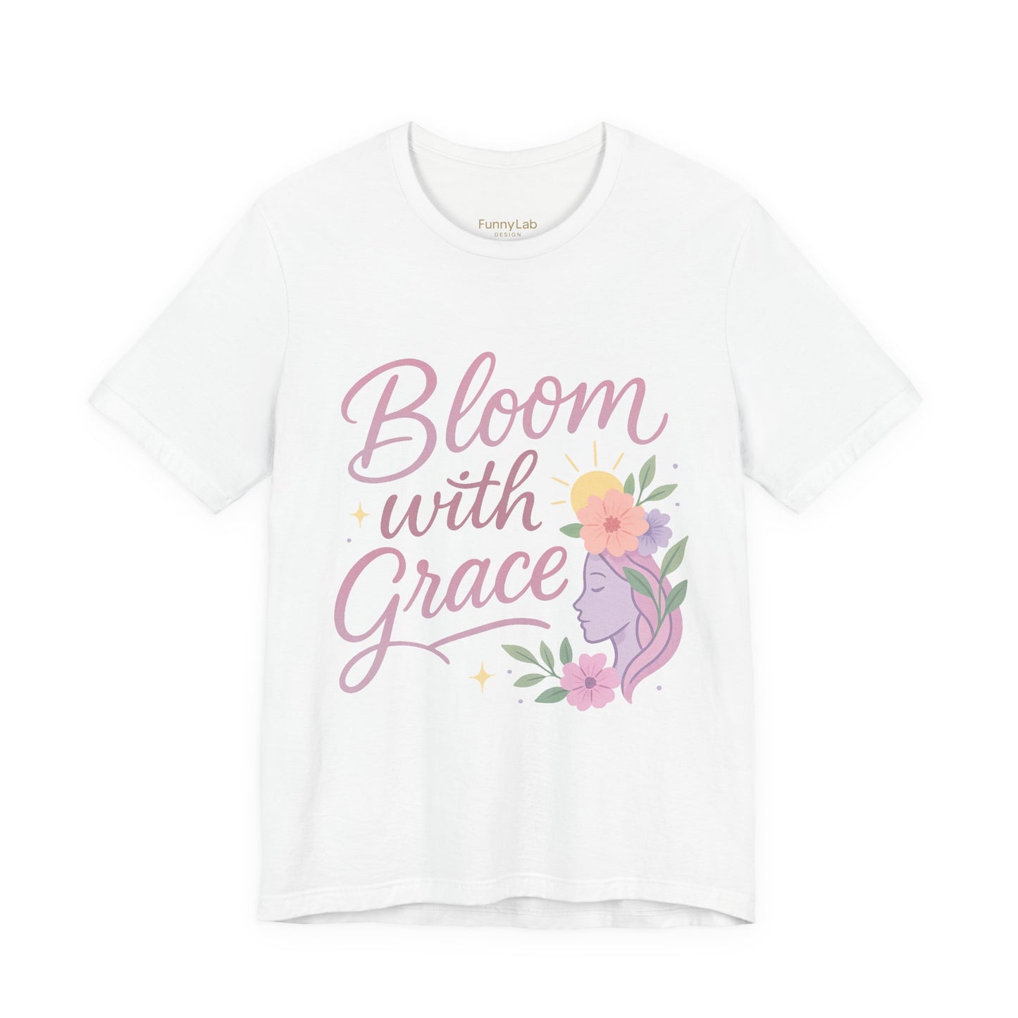 Bloom with Grace –  Unisex Jersey Short Sleeve Tee