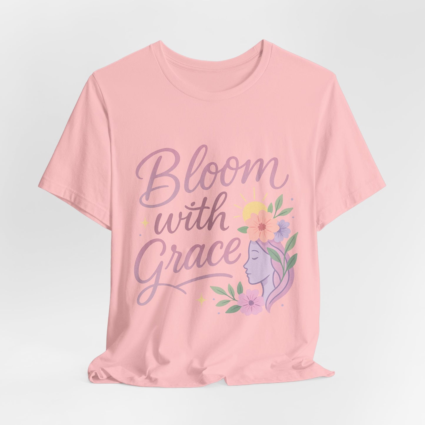 Bloom with Grace –  Unisex Jersey Short Sleeve Tee