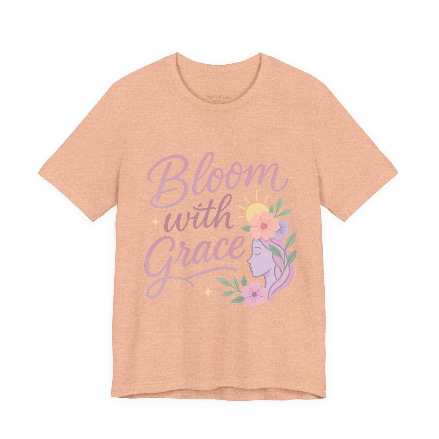 Bloom with Grace –  Unisex Jersey Short Sleeve Tee