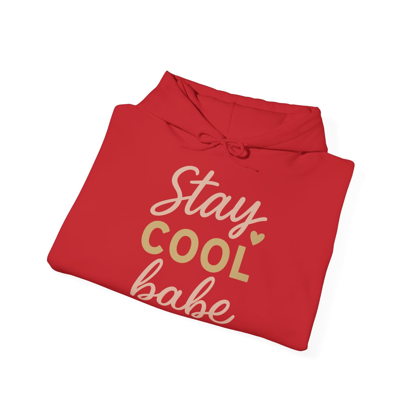 Stay Cool Babe Hoodie — Cute Pastel Graphic Pullover