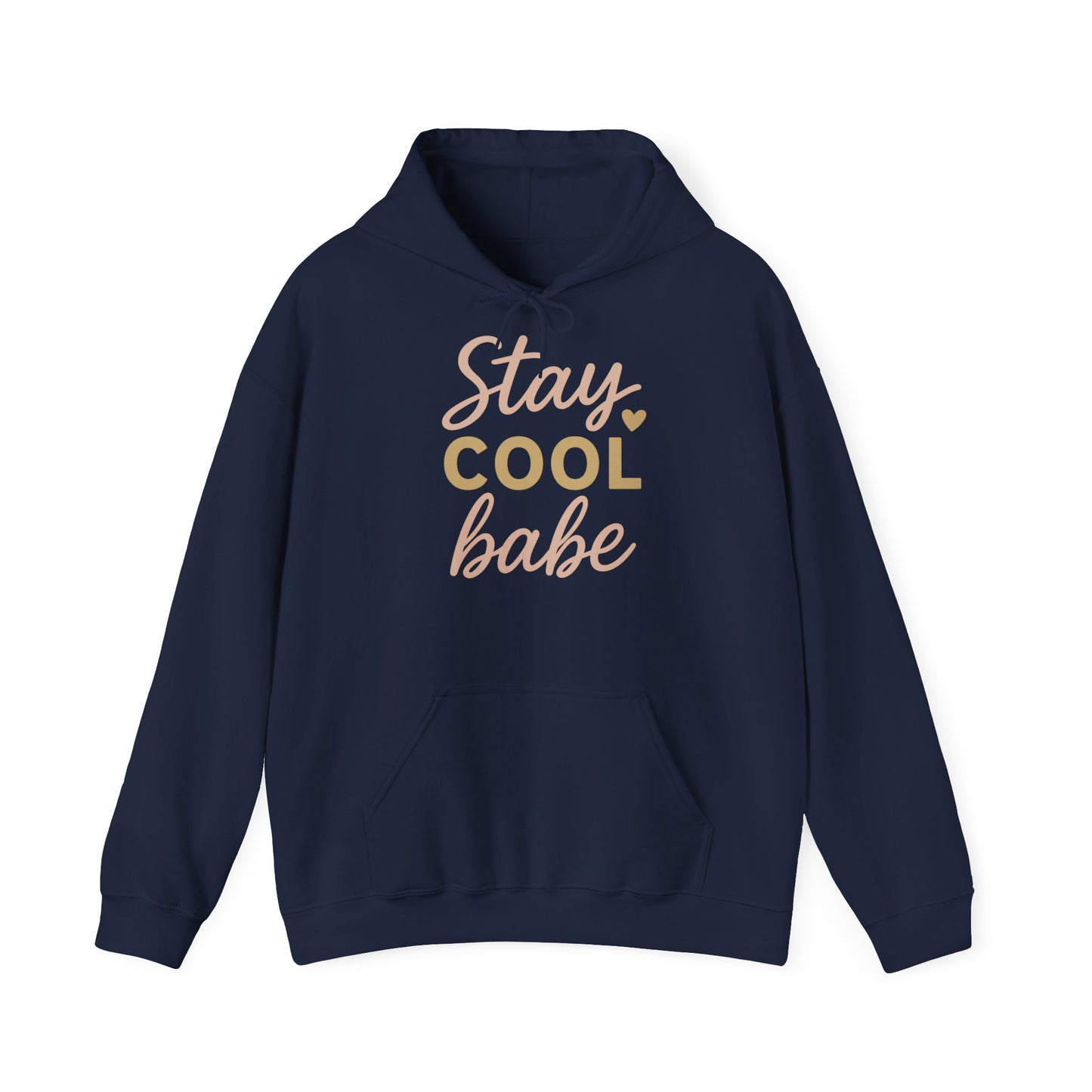 Stay Cool Babe Hoodie — Cute Pastel Graphic Pullover
