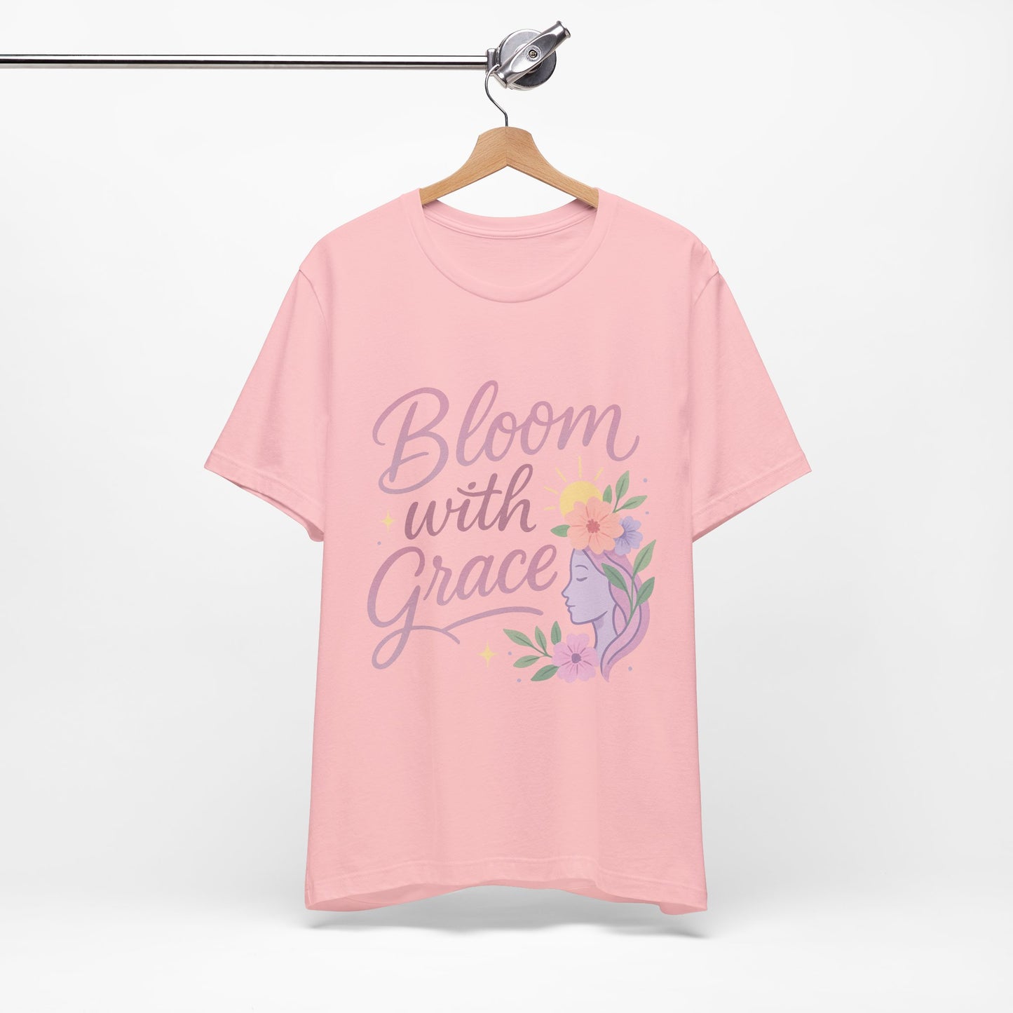 Bloom with Grace –  Unisex Jersey Short Sleeve Tee