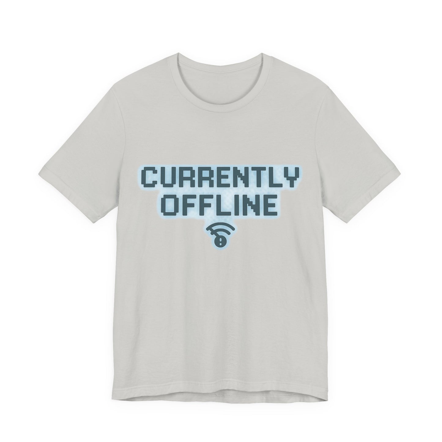 Casual Unisex Tee - Currently Offline Graphic Shirt