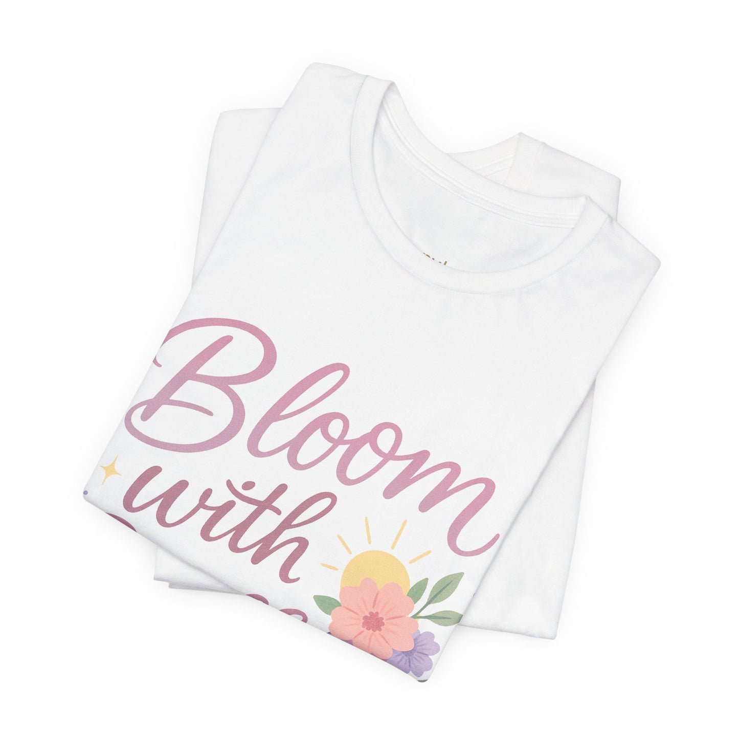 Bloom with Grace –  Unisex Jersey Short Sleeve Tee