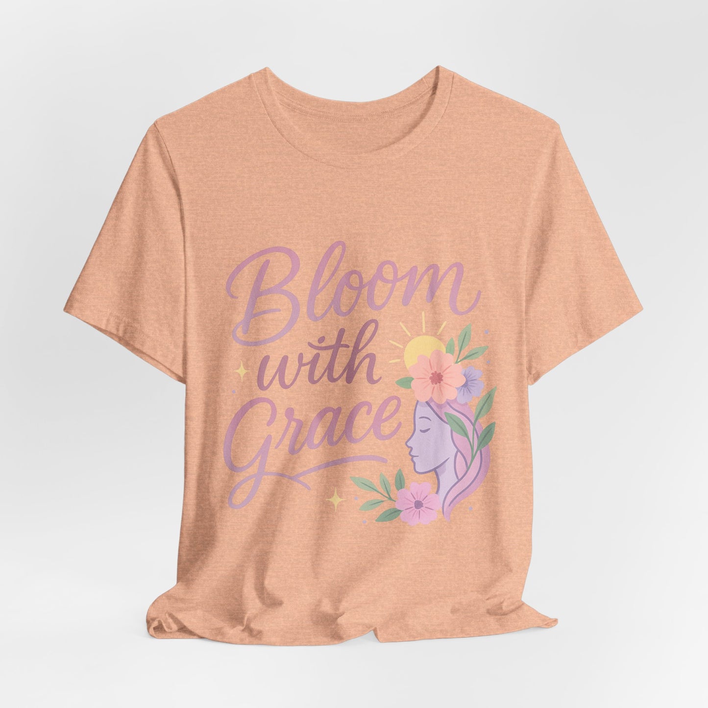 Bloom with Grace –  Unisex Jersey Short Sleeve Tee
