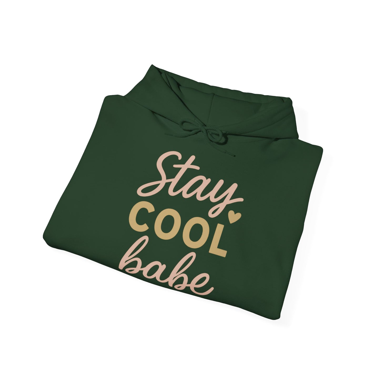 Stay Cool Babe Hoodie — Cute Pastel Graphic Pullover