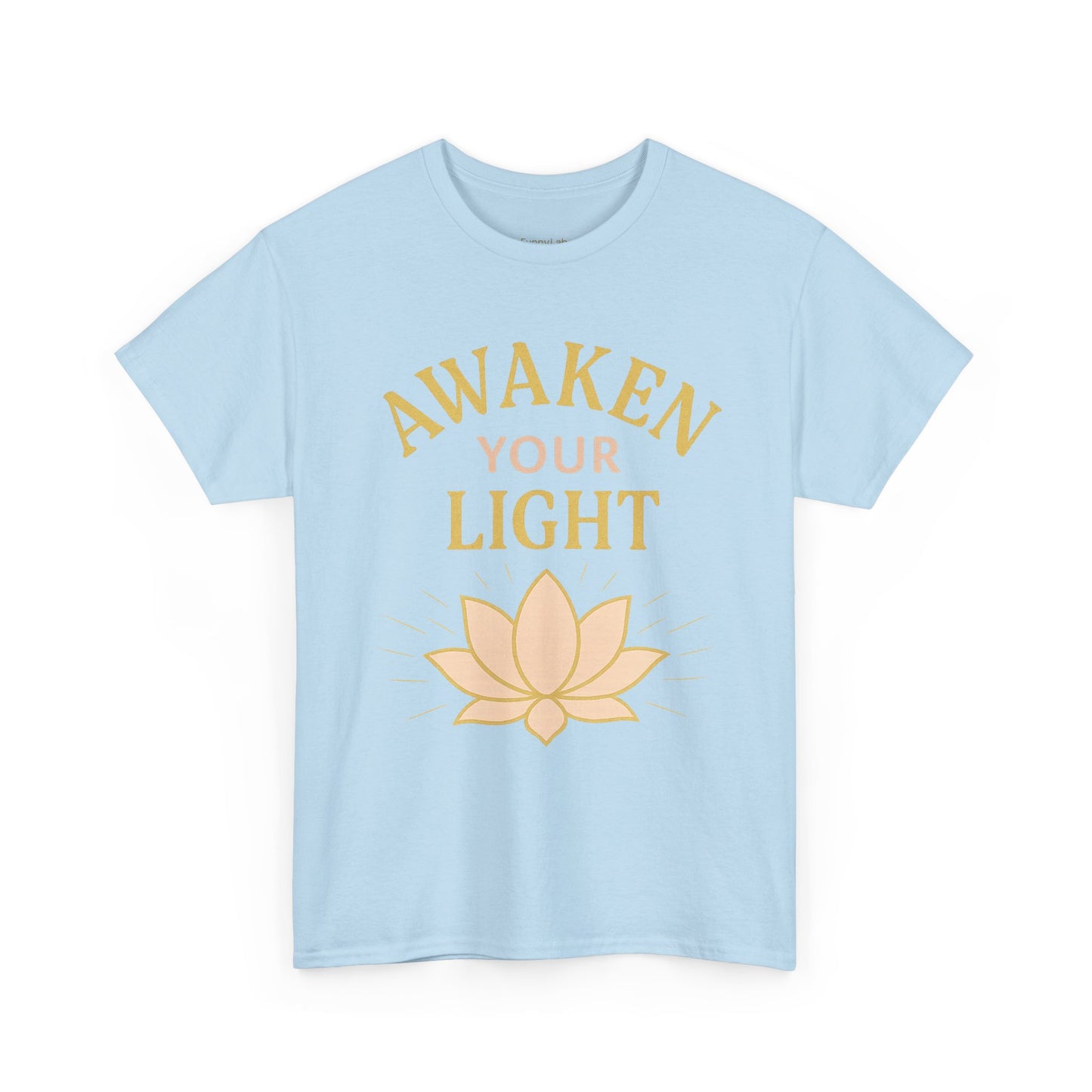 Awaken Your Light Unisex Tee - Inspirational Cotton Shirt for Mindfulness and Yoga