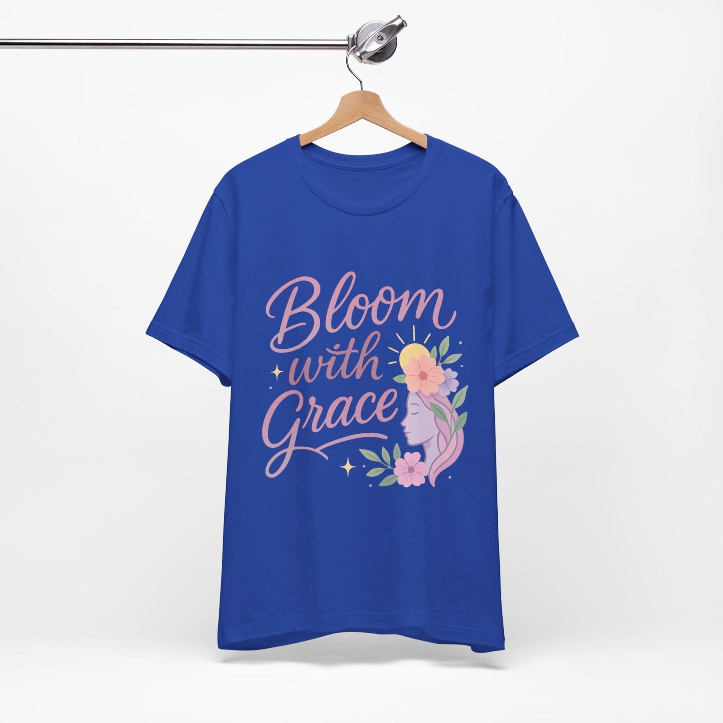 Bloom with Grace –  Unisex Jersey Short Sleeve Tee