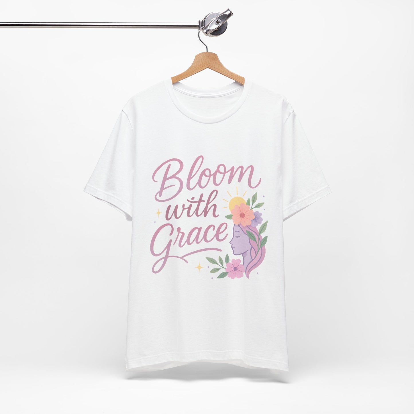 Bloom with Grace –  Unisex Jersey Short Sleeve Tee