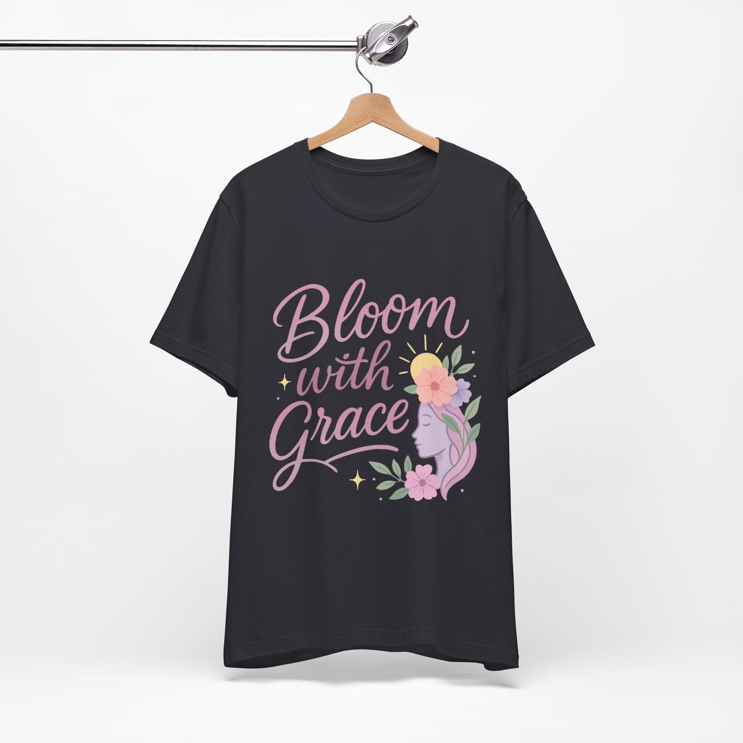 Bloom with Grace –  Unisex Jersey Short Sleeve Tee