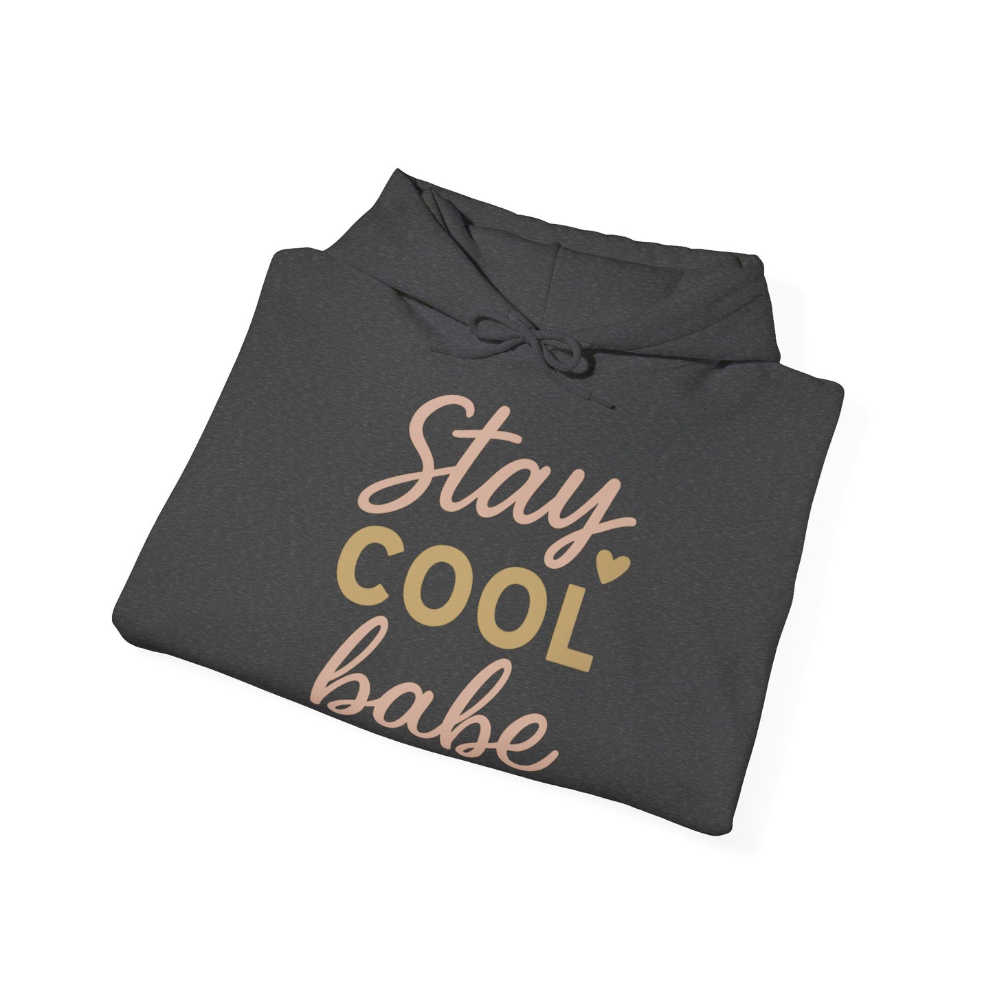 Stay Cool Babe Hoodie — Cute Pastel Graphic Pullover