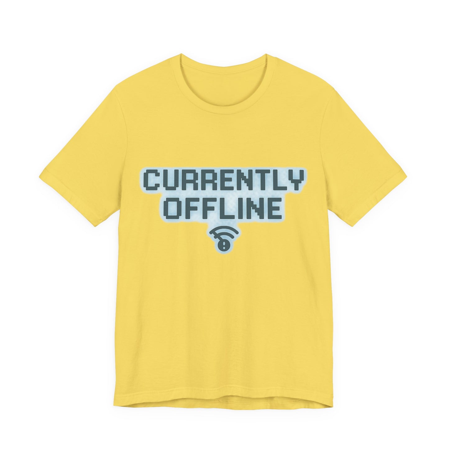 Casual Unisex Tee - Currently Offline Graphic Shirt