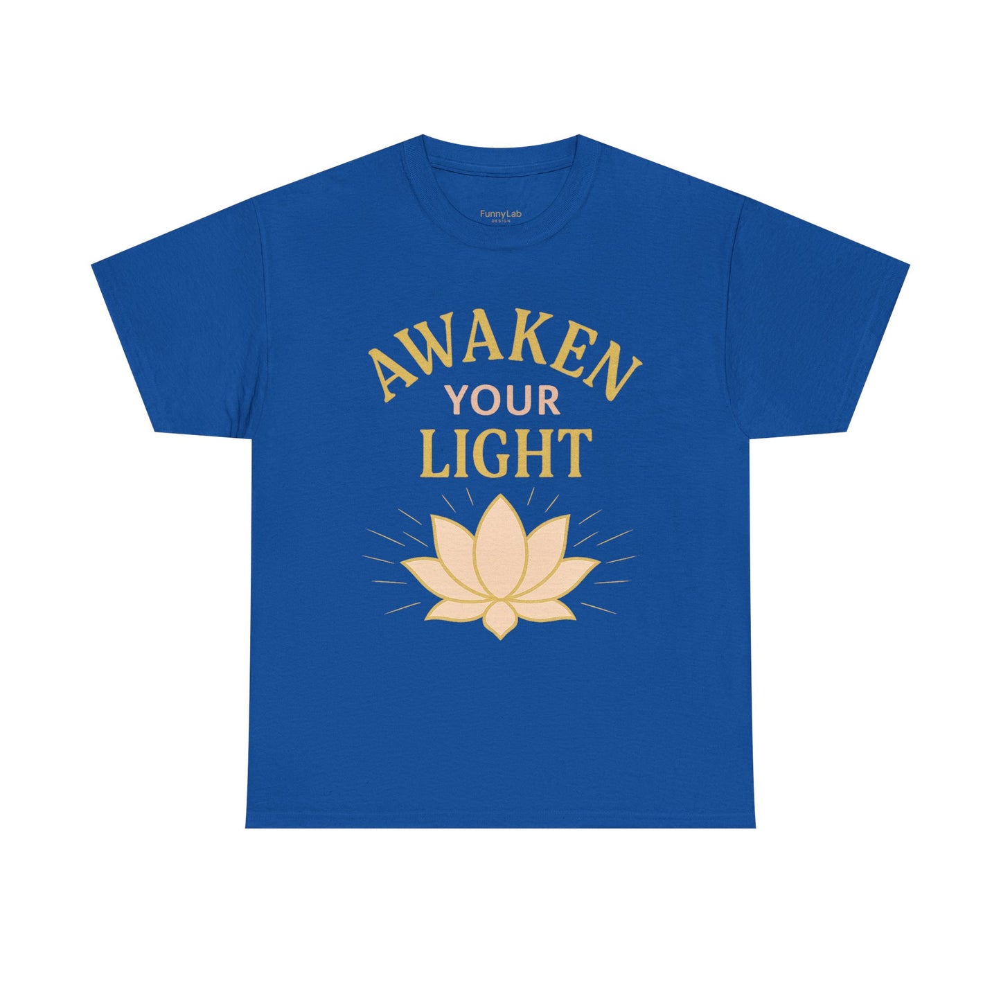 Awaken Your Light Unisex Tee - Inspirational Cotton Shirt for Mindfulness and Yoga