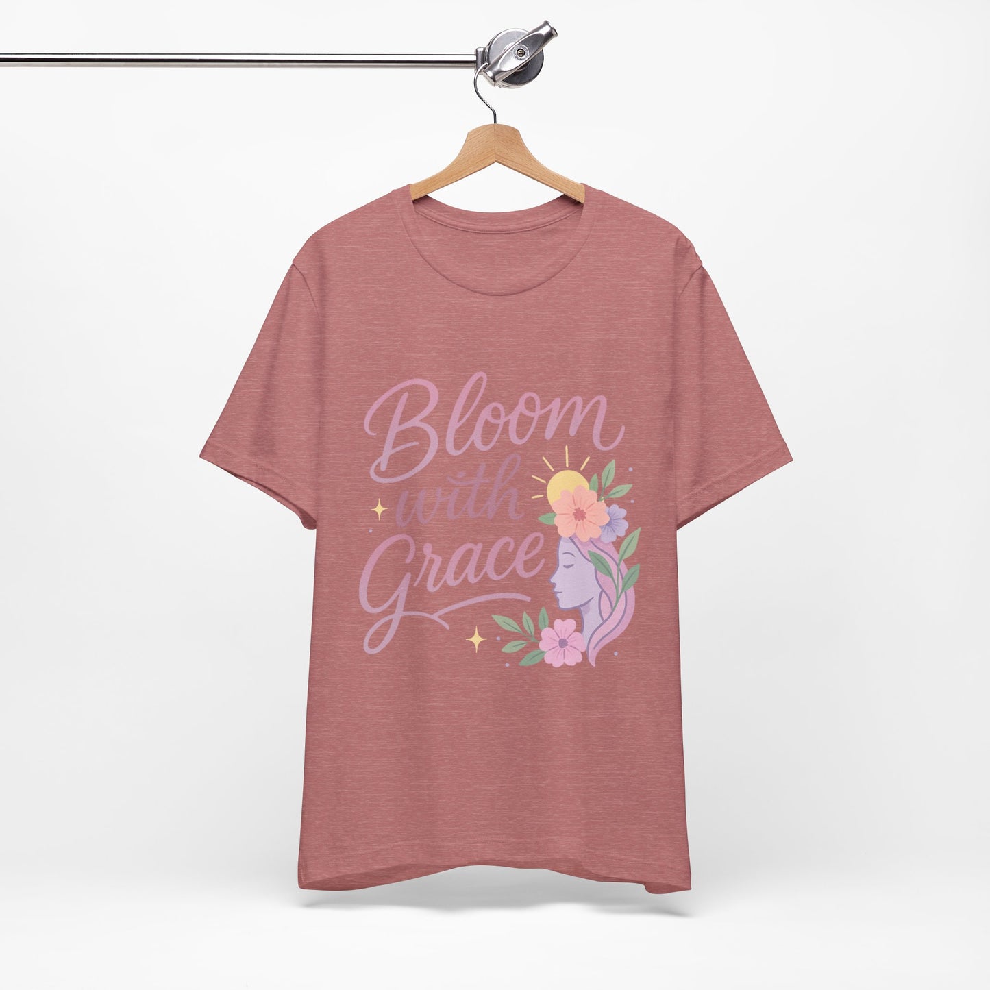 Bloom with Grace –  Unisex Jersey Short Sleeve Tee