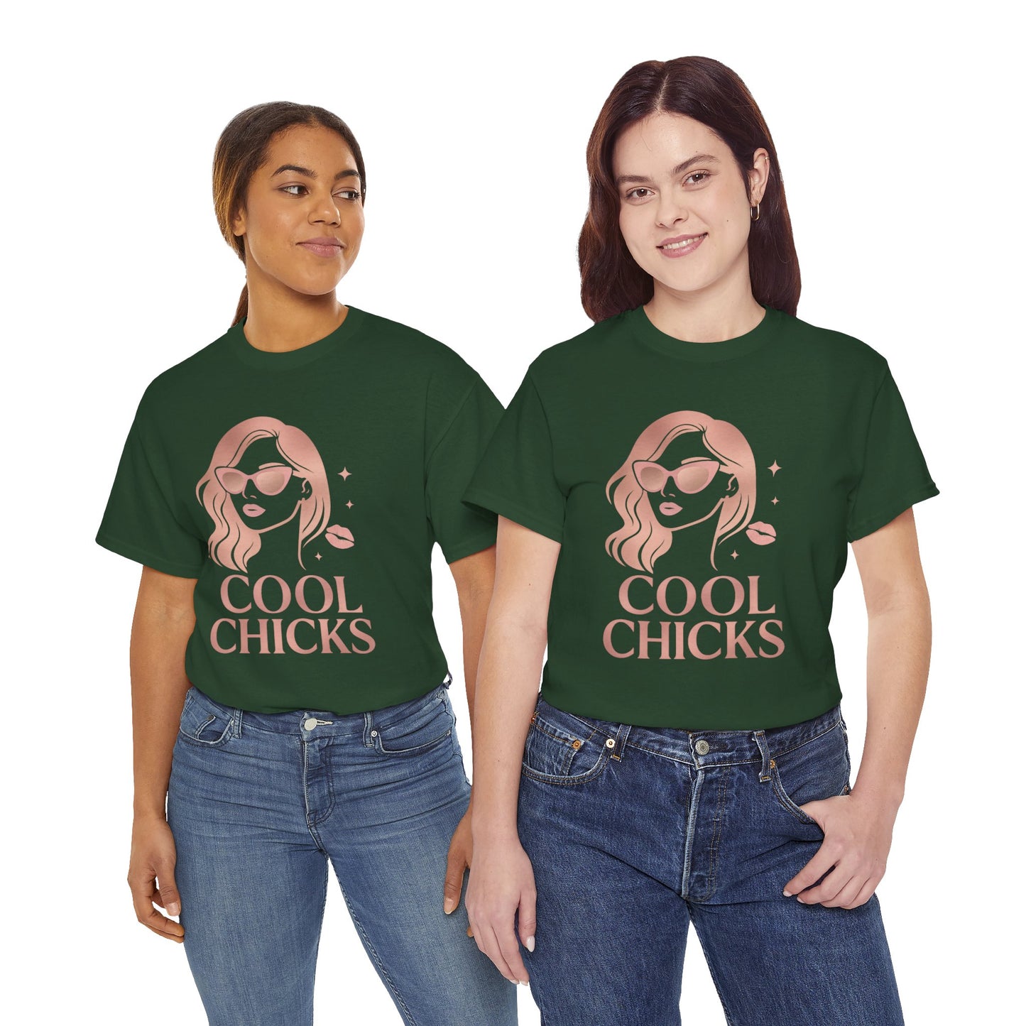 COOL CHICKS T-Shirt – Lässiger Vintage-Look mit Statement