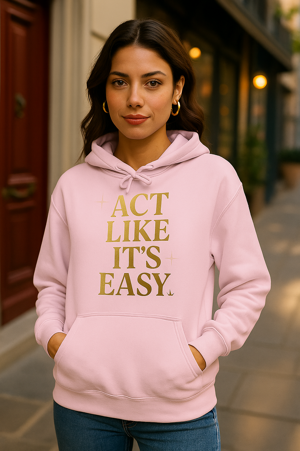 Act Like It's Easy Hoodie | Unisex Heavy Blend Sweatshirt