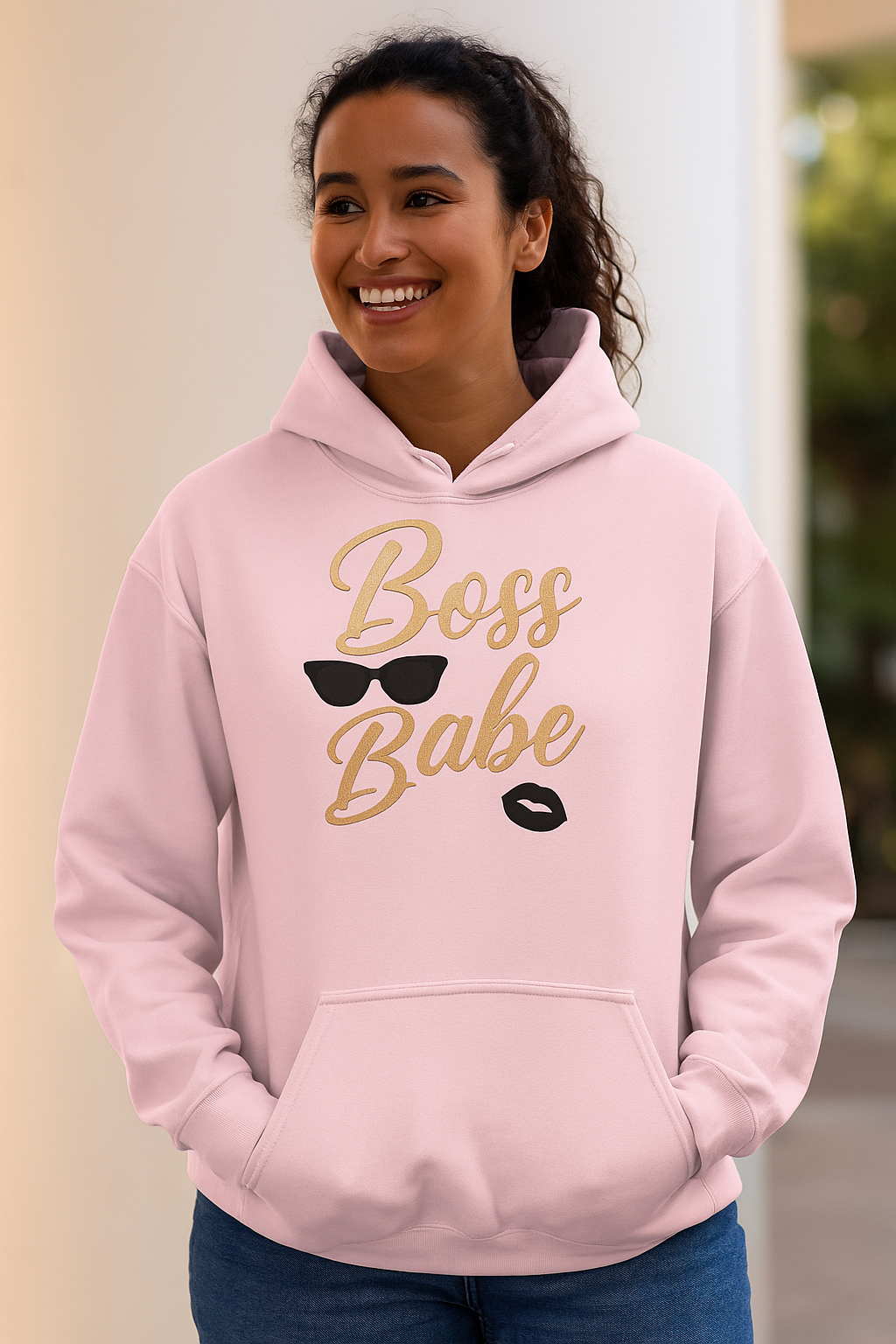Boss Babe Unisex Hoodie – Stylish & Empowering Sweatshirt for Confident Women